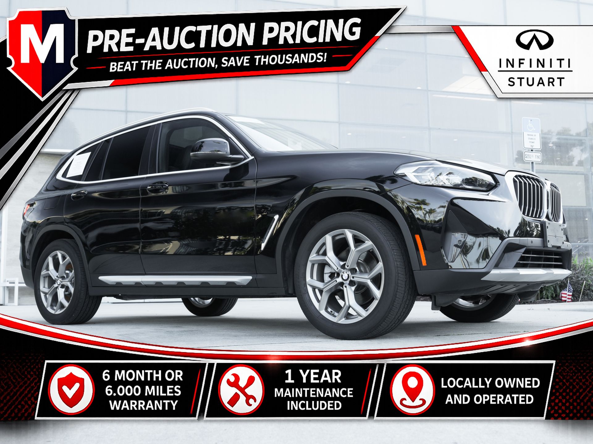 Jet Black 2023 BMW X3 SUV / Crossover All-Wheel Drive 8-Speed Automatic