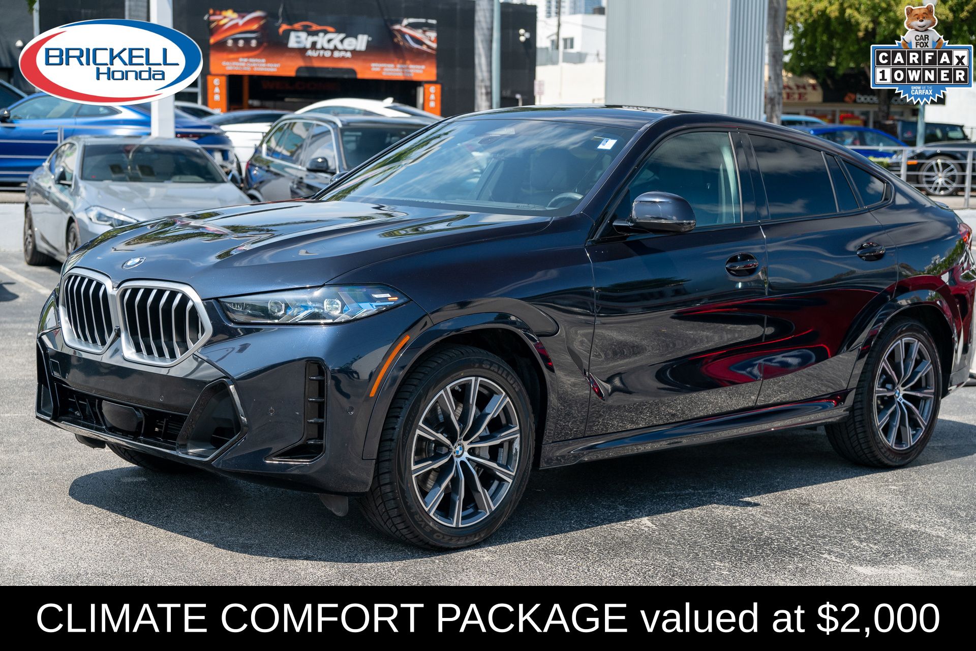 Carbon Black Metallic 2025 BMW X6 xDrive40i AWD SUV / Crossover All-Wheel Drive 8-Speed Automatic