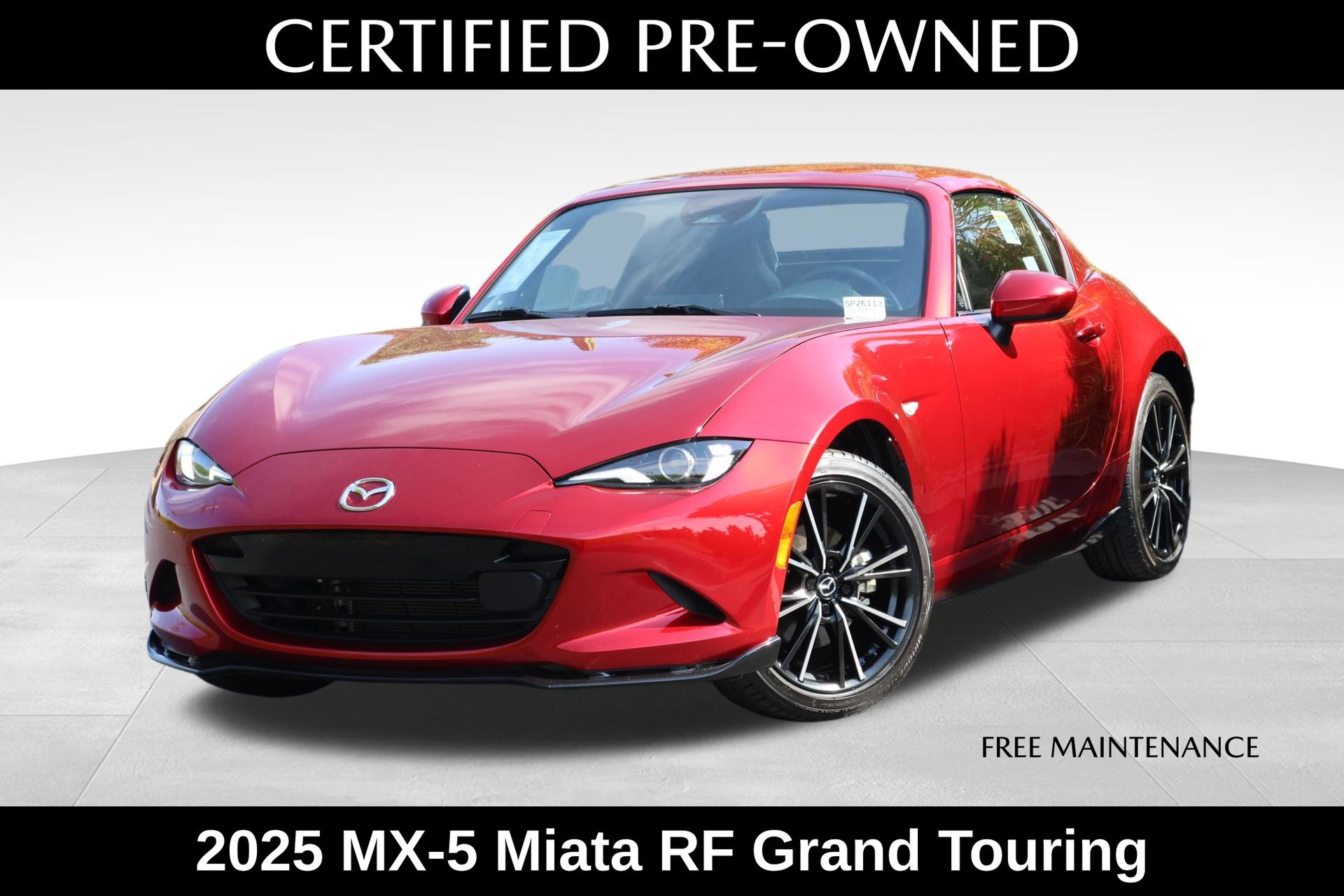 Soul Red Crystal Metallic 2025 Mazda MX-5 Miata RF Grand Touring RWD Convertible Rear-Wheel Drive 6-Speed Automatic