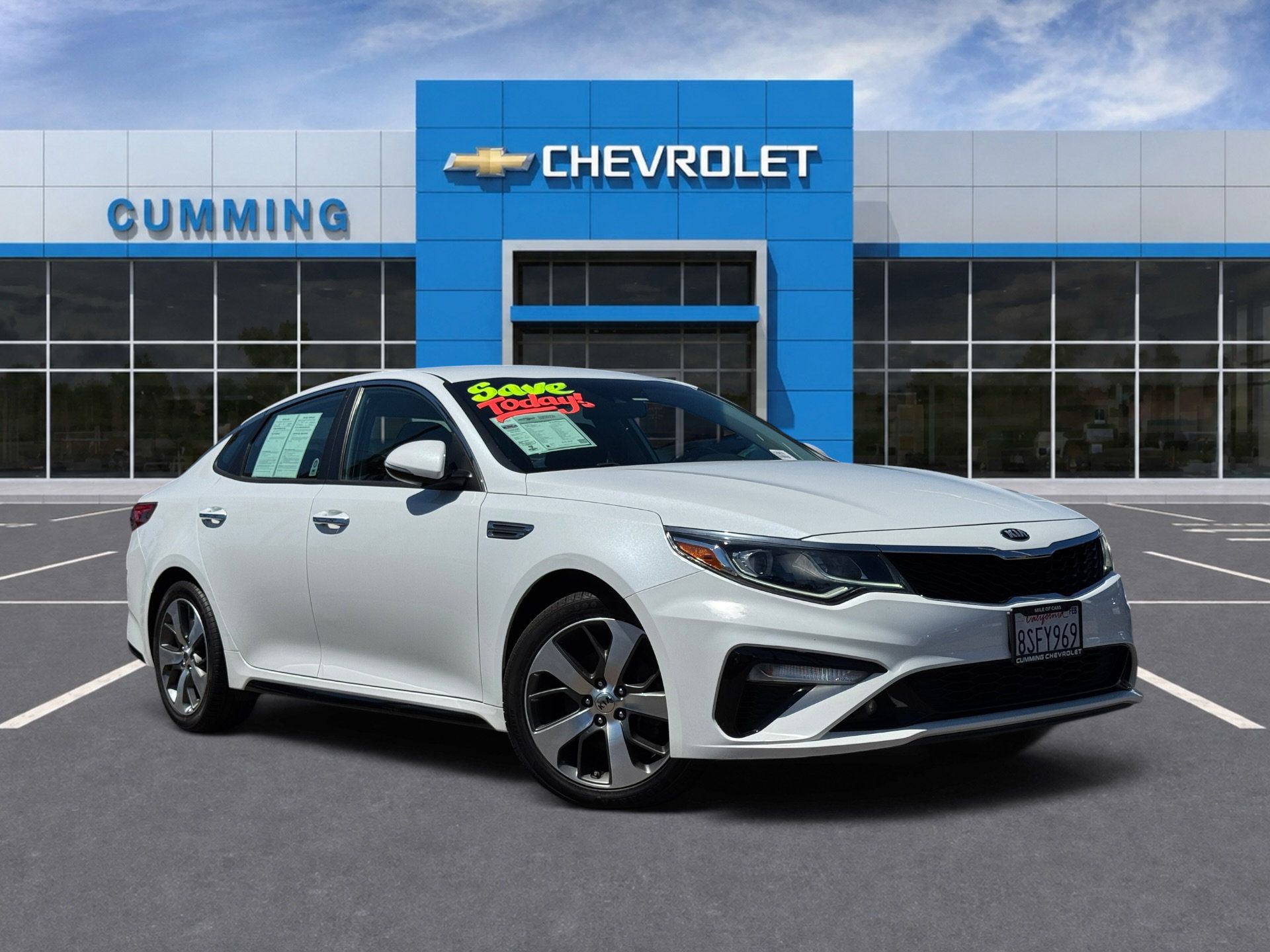 Snow White Pearl 2020 Kia Optima Sedan Front-Wheel Drive 6-Speed Automatic