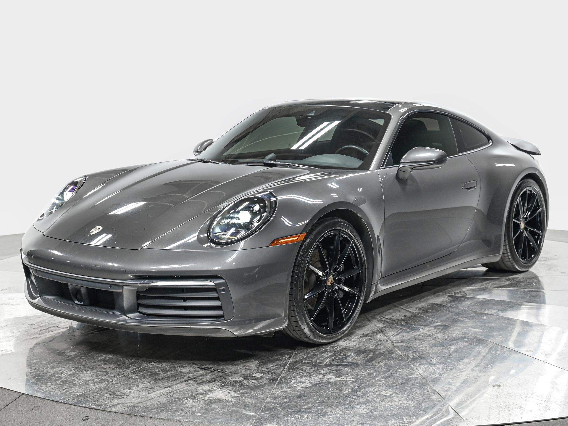 Gray 2020 Porsche 911 Coupe Rear-Wheel Drive 8-Speed Automatic