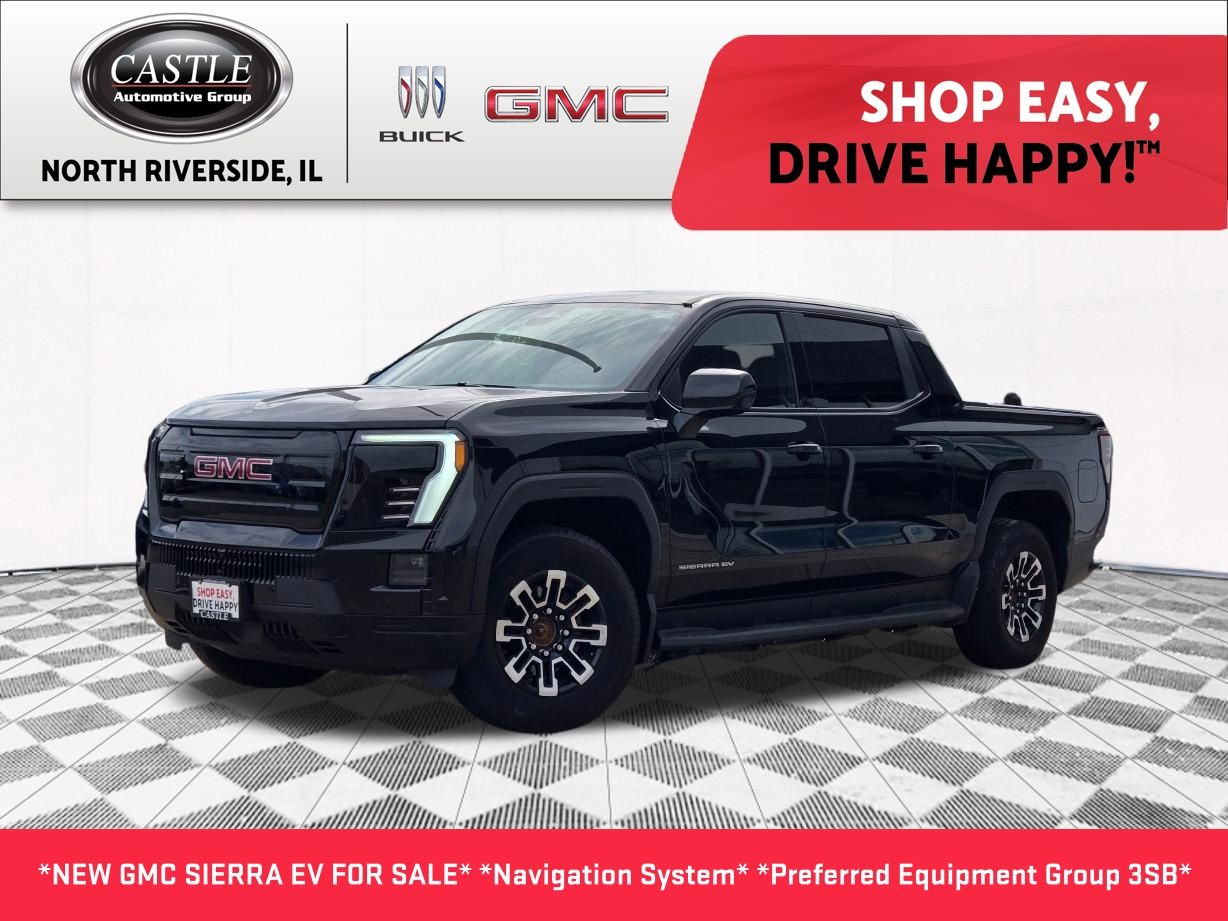 Onyx Black 2026 GMC Sierra EV Elevation Crew Cab (Standard Range) e4WD Pickup Truck All-Wheel Drive 1-Speed Automatic