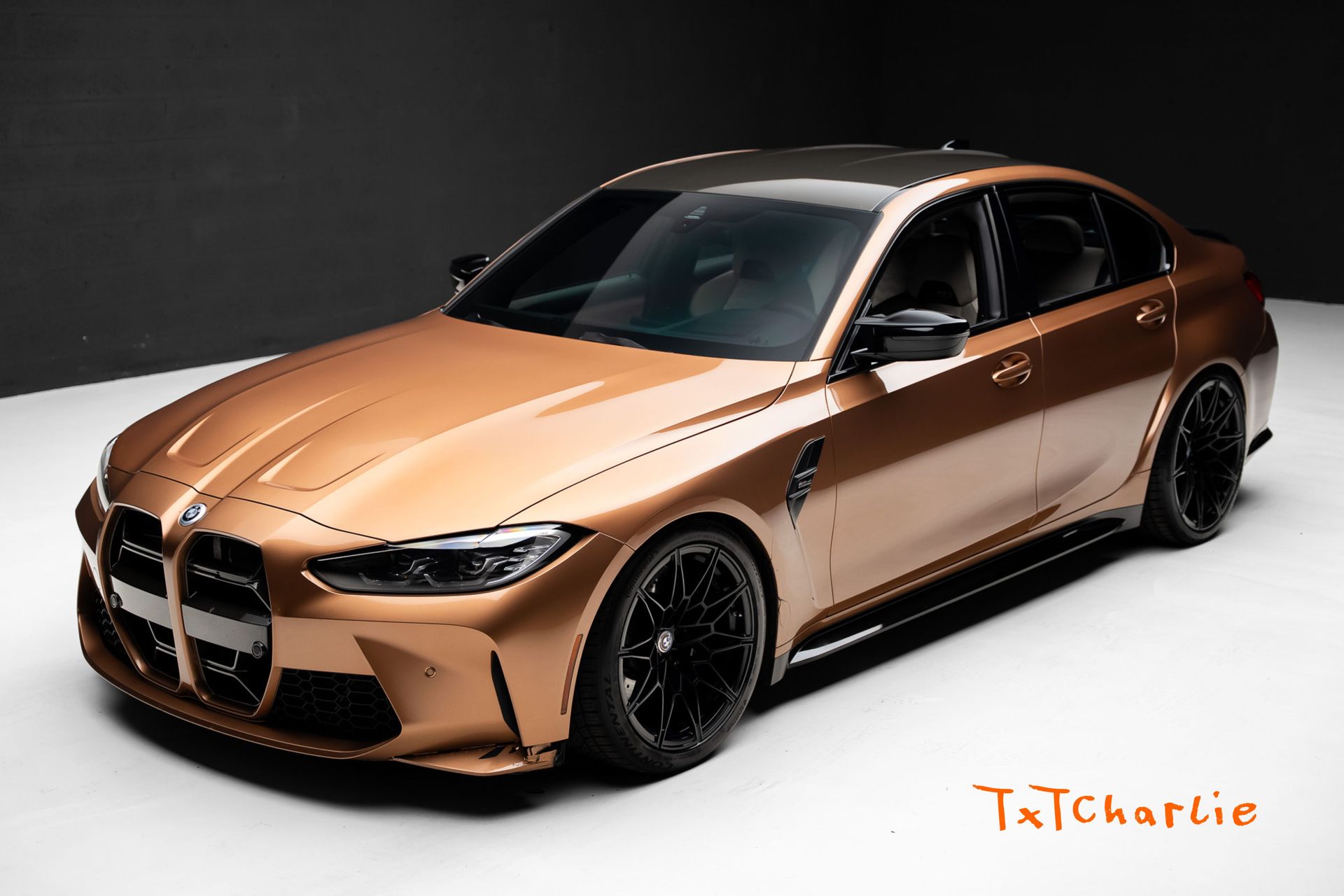 Gold 2022 BMW M3 Sedan Rear-Wheel Drive 8-Speed Automatic