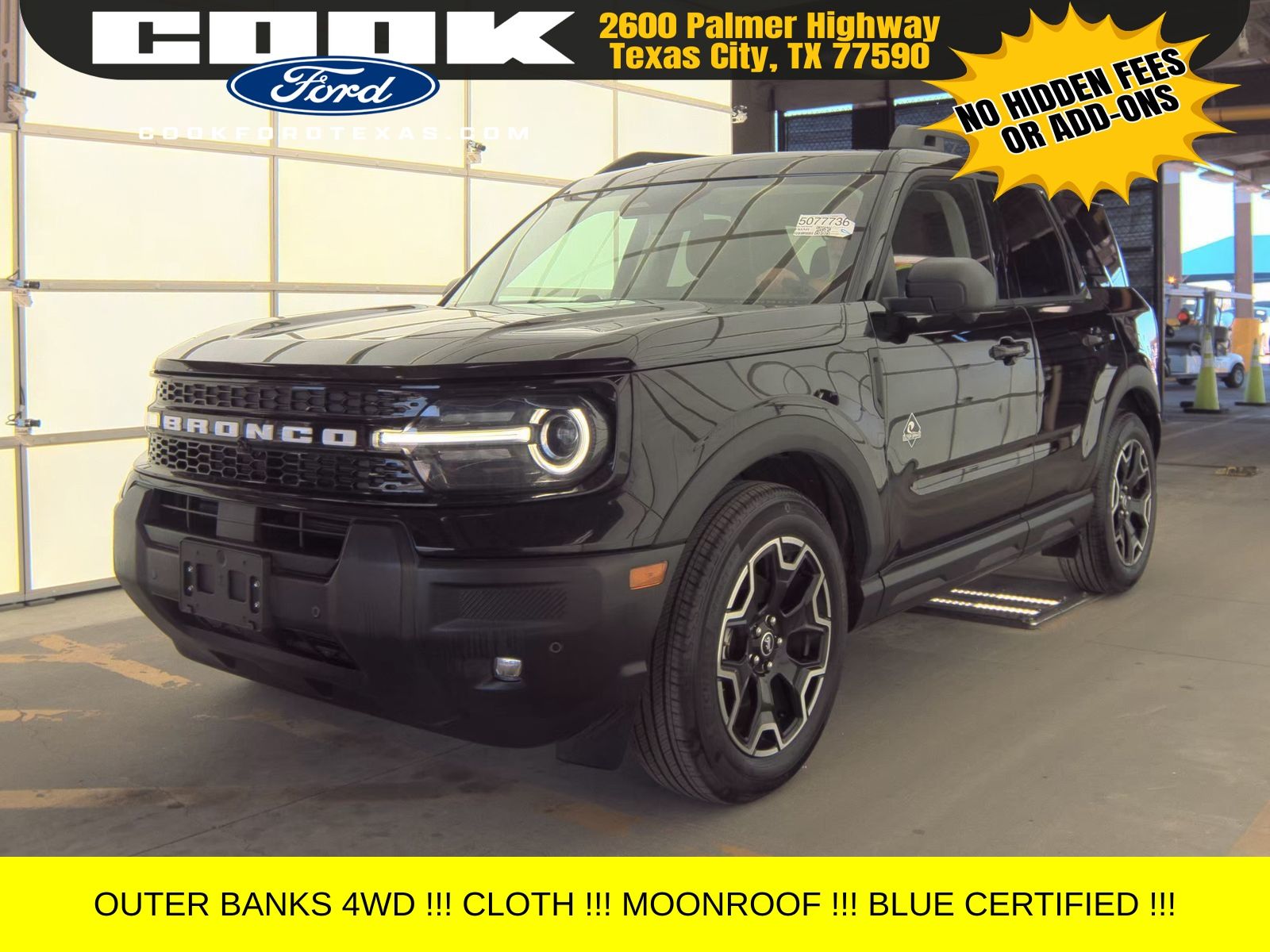 Shadow Black 2025 Ford Bronco Sport Outer Banks AWD SUV / Crossover All-Wheel Drive 8-Speed Automatic