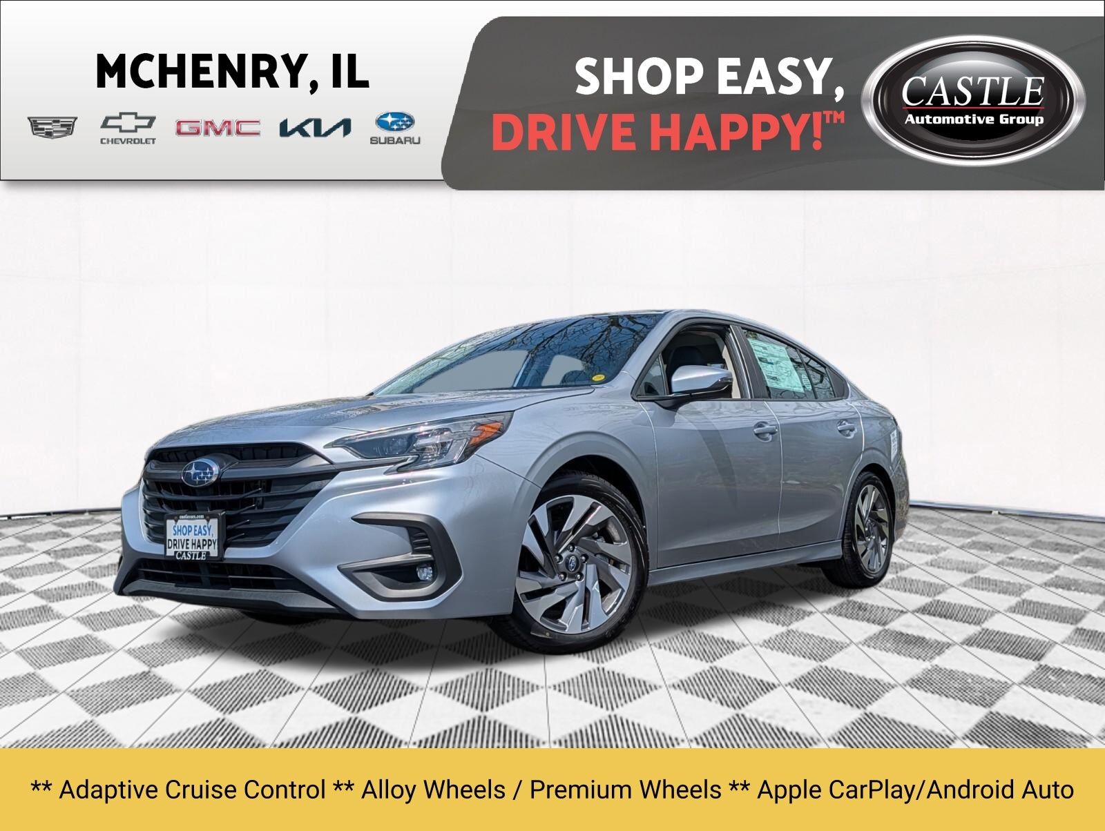Ice Silver Metallic 2025 Subaru Legacy Sedan All-Wheel Drive Continuously Variable Transmission
