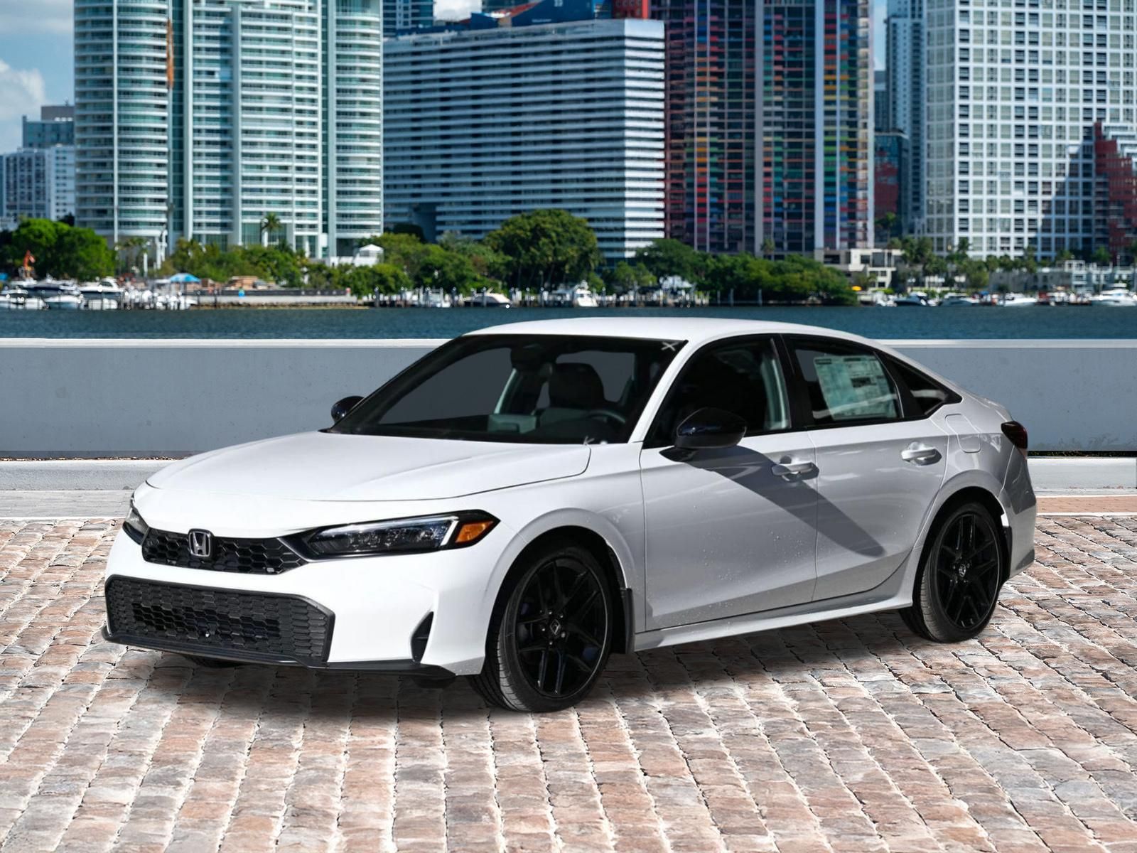 Gray (Platinum) 2025 Honda Civic Sedan Front-Wheel Drive Continuously Variable Transmission