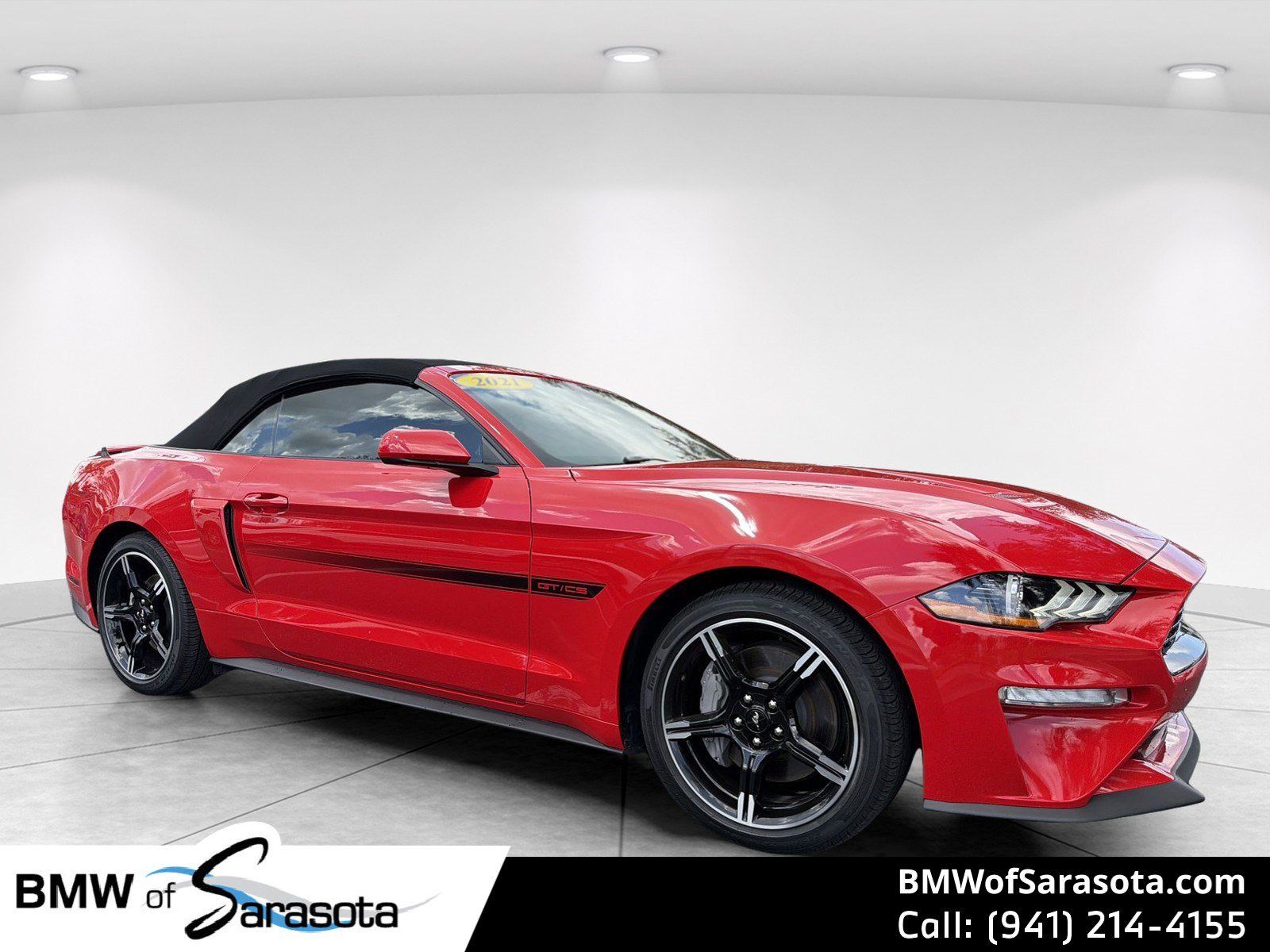 Race Red 2021 Ford Mustang Convertible Rear-Wheel Drive Automatic