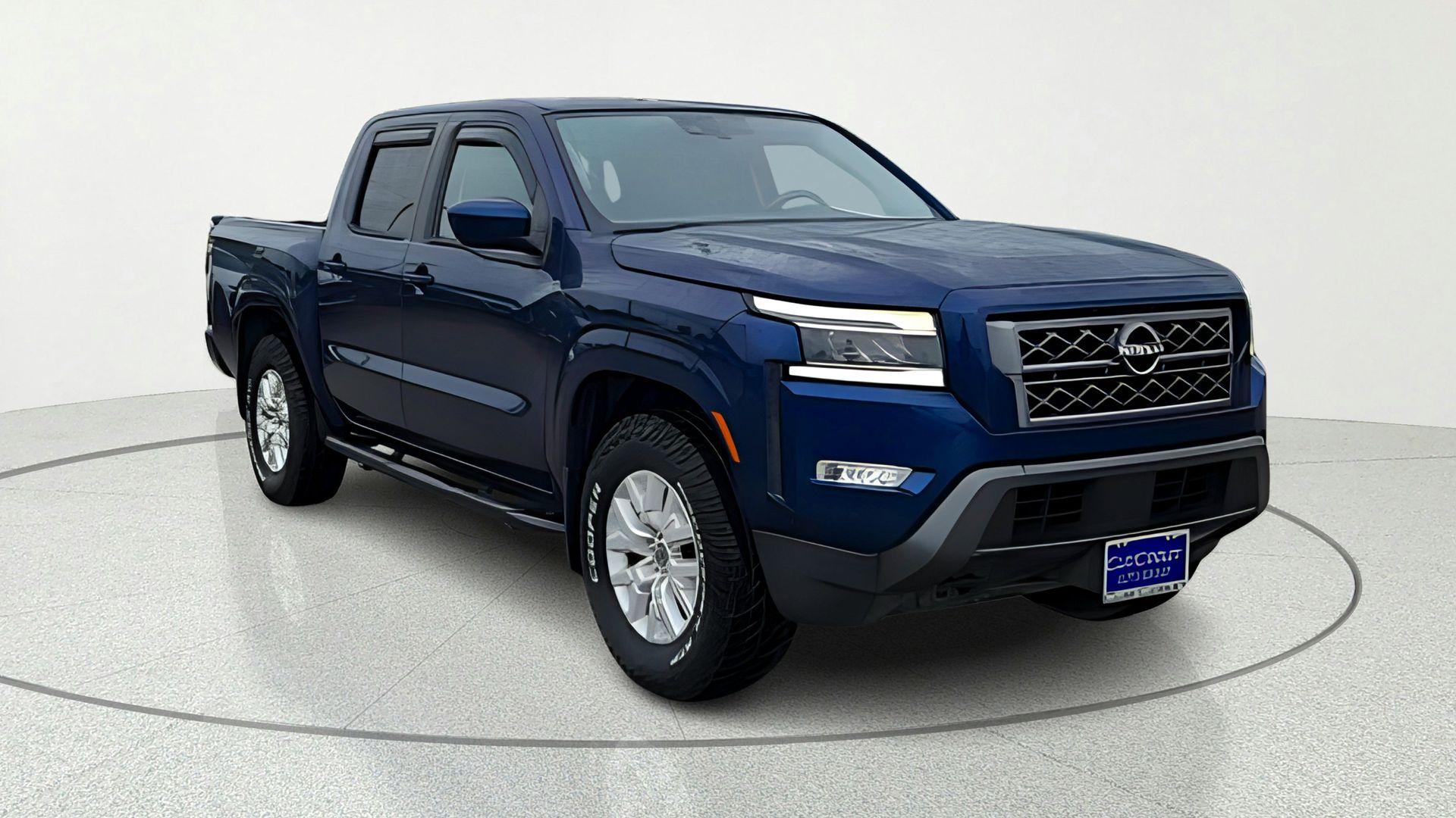 Deep Blue Pearl 2022 Nissan Frontier SV Crew Cab 4WD Pickup Truck Four-Wheel Drive 9-Speed Automatic