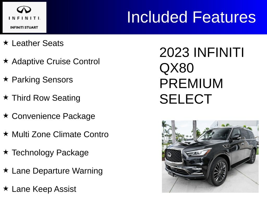 used 2023 INFINITI QX80 car, priced at $46,500