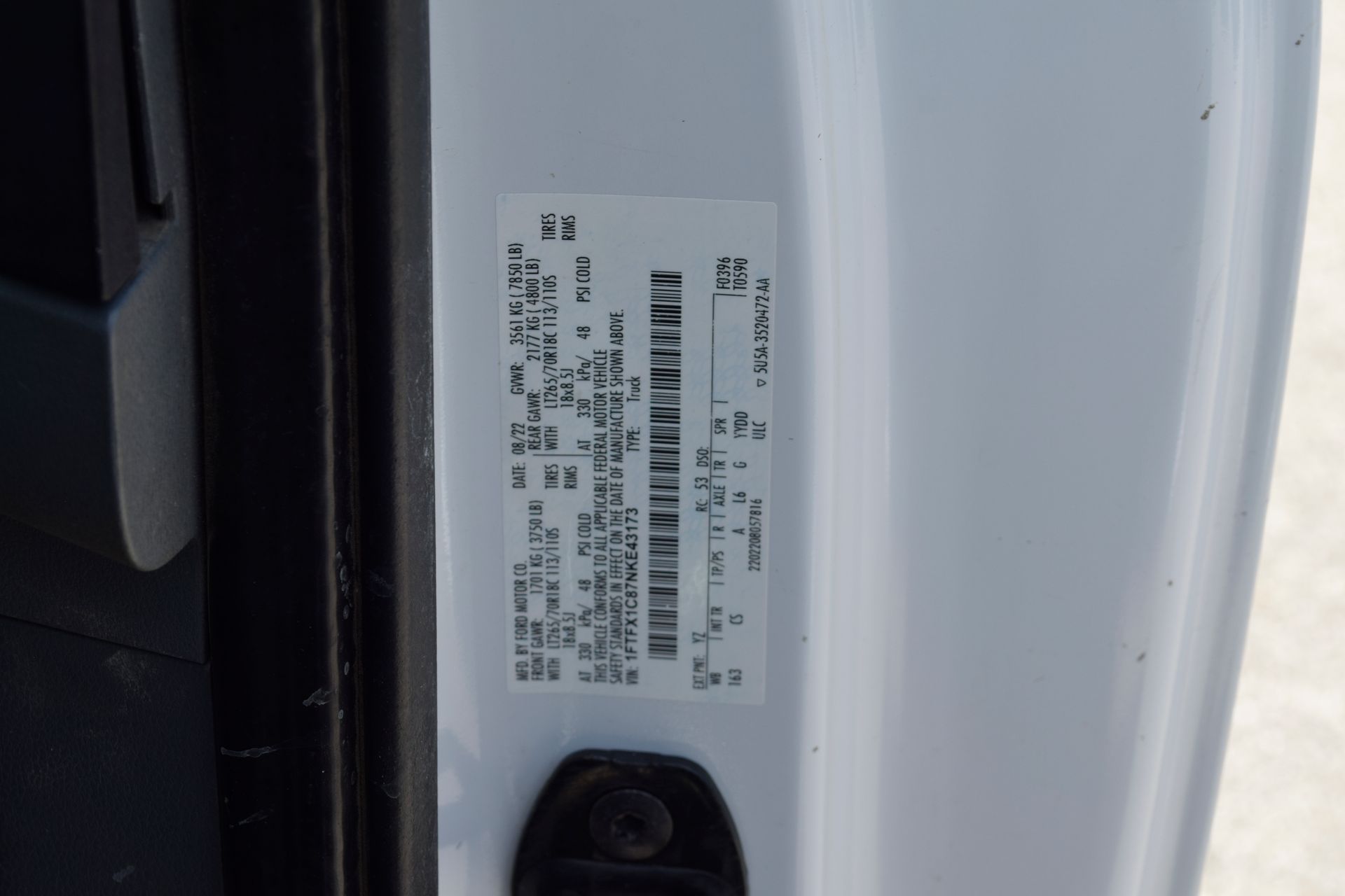 2022 Ford F-150 XL White at Emmons Autoplex