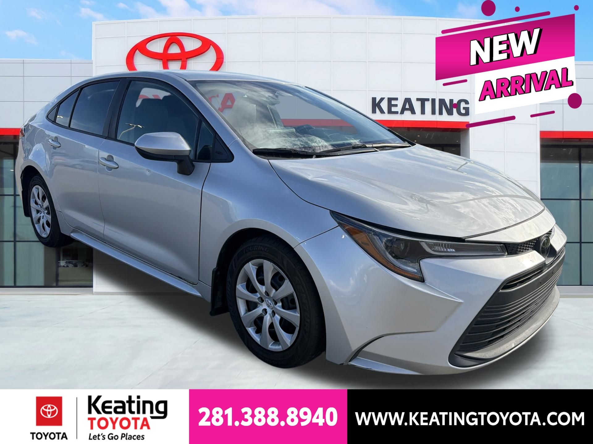 Classic Silver Metallic 2024 Toyota Corolla Sedan Front-Wheel Drive Continuously Variable Transmission