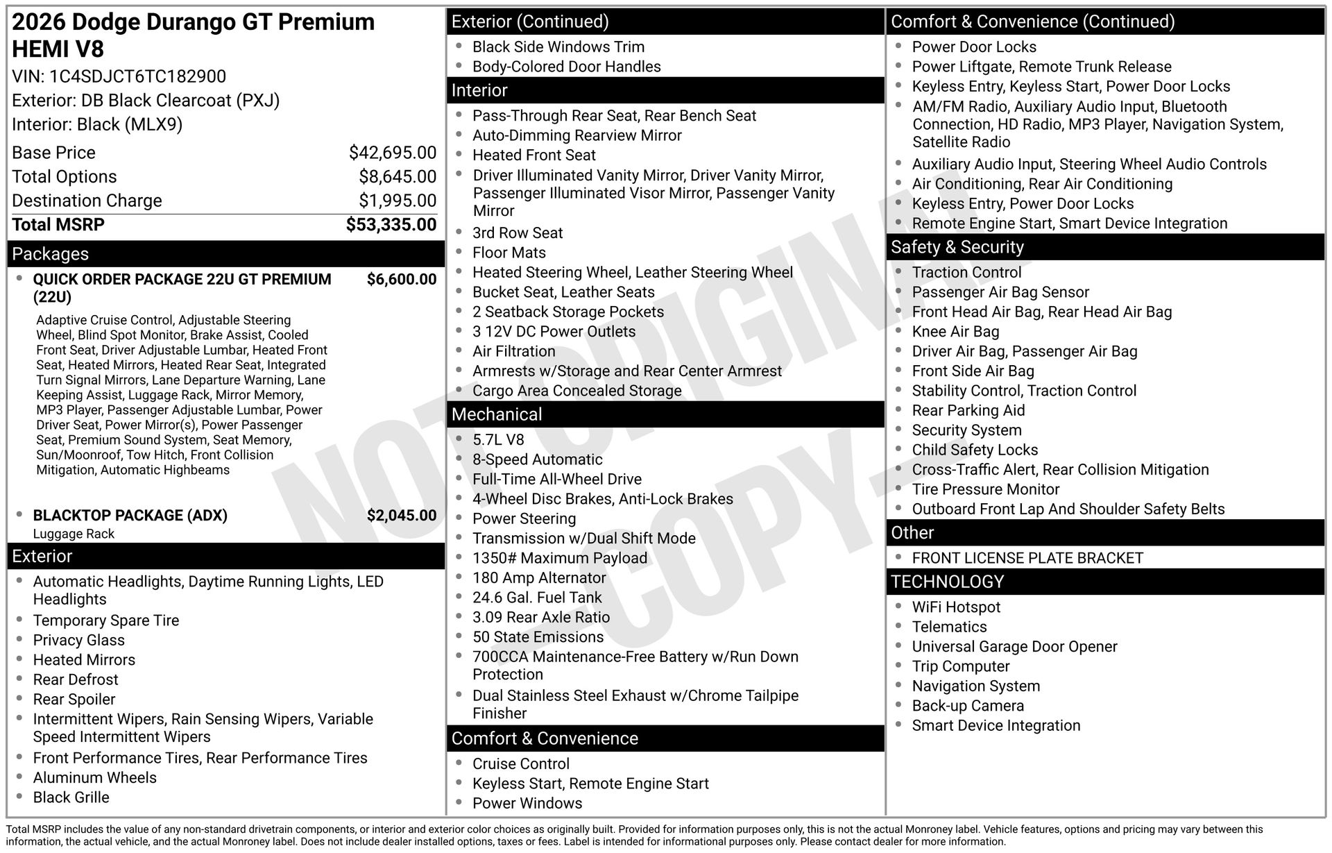 2026 DODGE DURANGO - Image 3