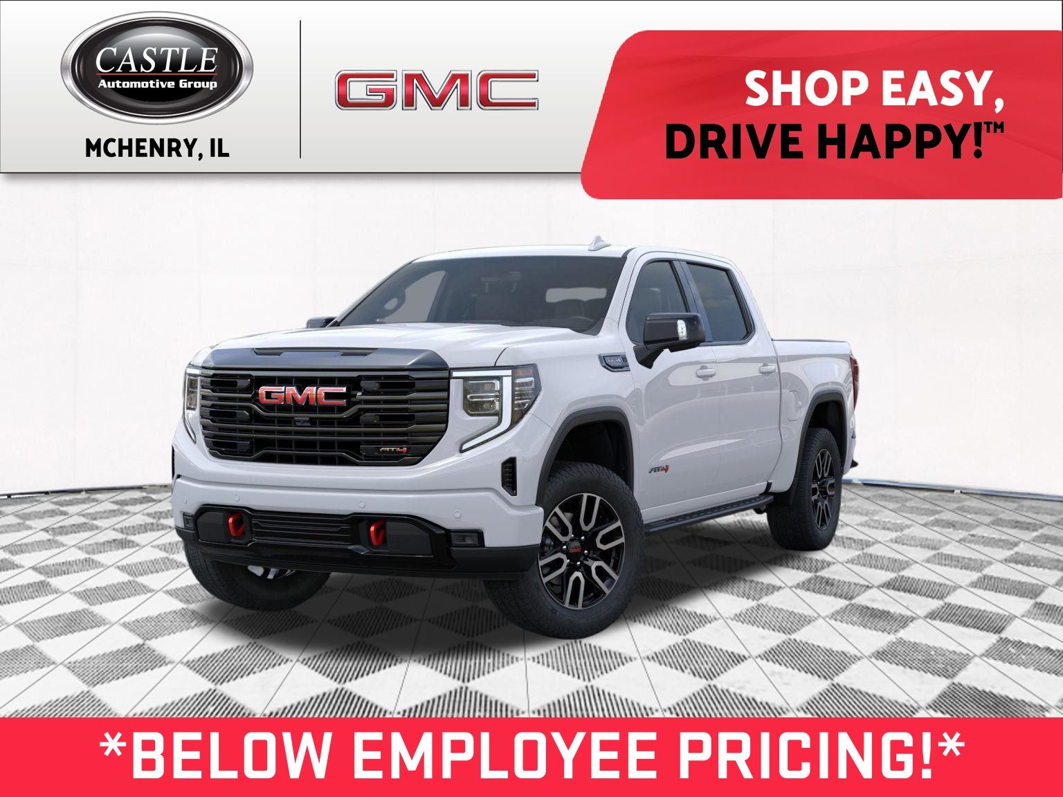 Summit White 2026 GMC Sierra 1500 Pickup Truck Four-Wheel Drive Automatic