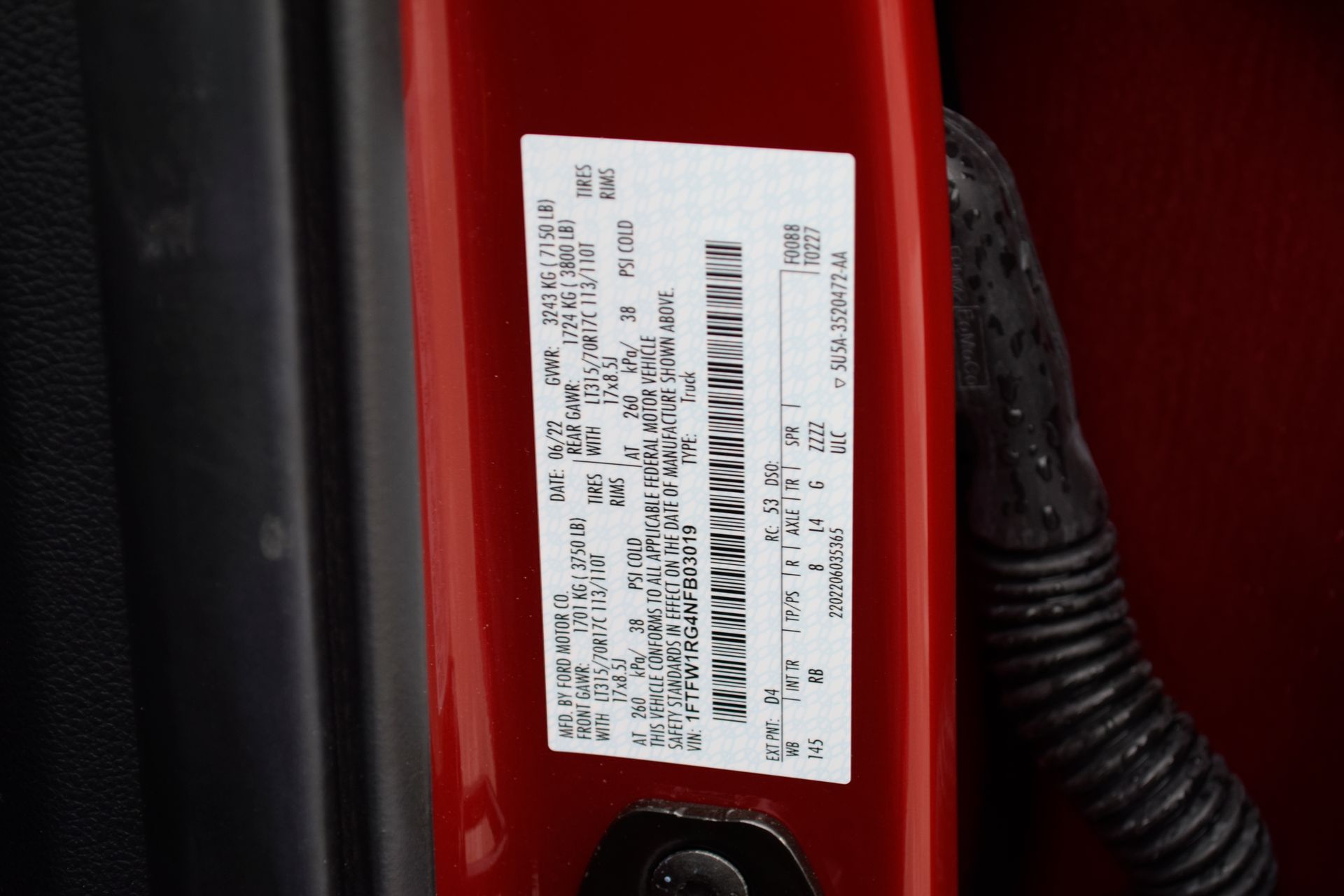 2022 Ford F-150 Raptor Red at Cook Ford