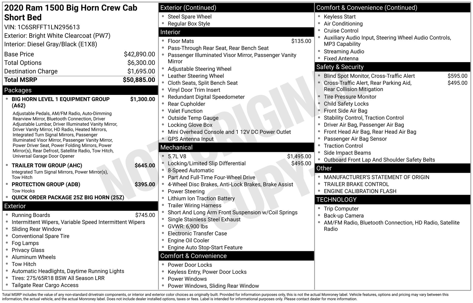 2020 RAM 1500 - Image 3