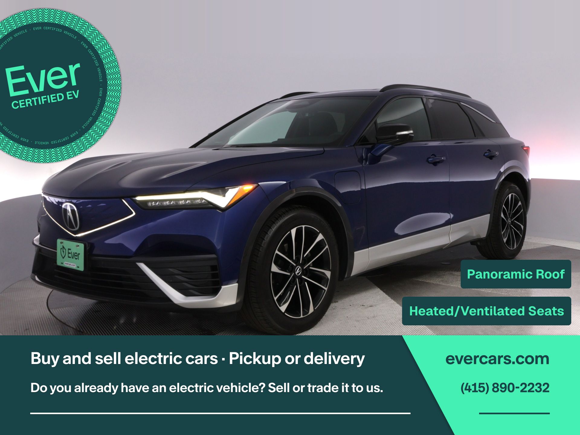 Blue 2024 Acura ZDX SUV / Crossover All-Wheel Drive Automatic