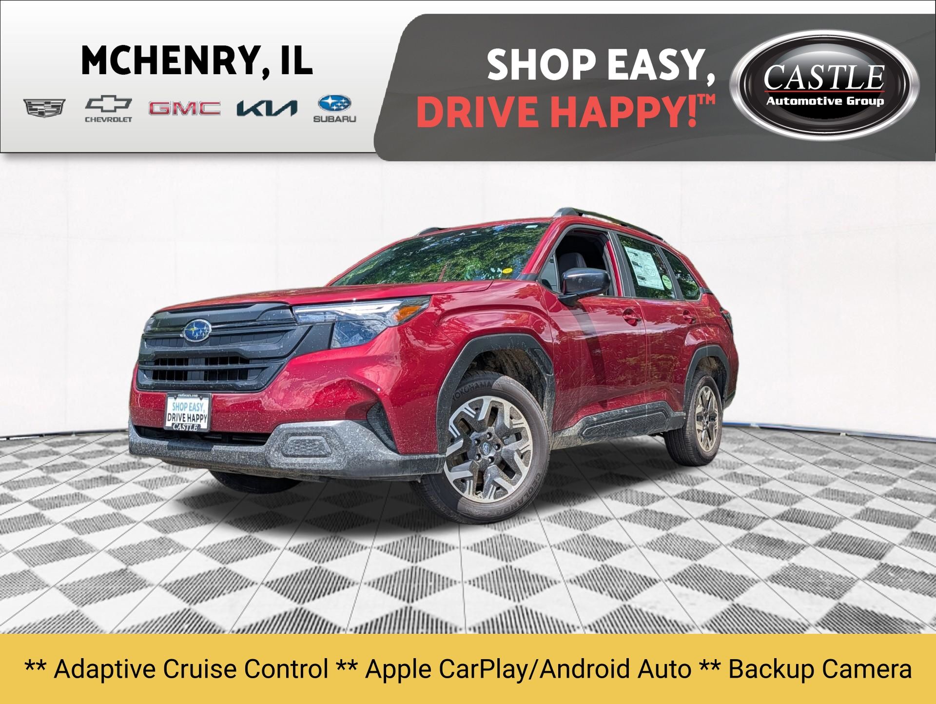 Crimson Red Pearl 2026 Subaru Forester SUV / Crossover All-Wheel Drive Continuously Variable Transmission