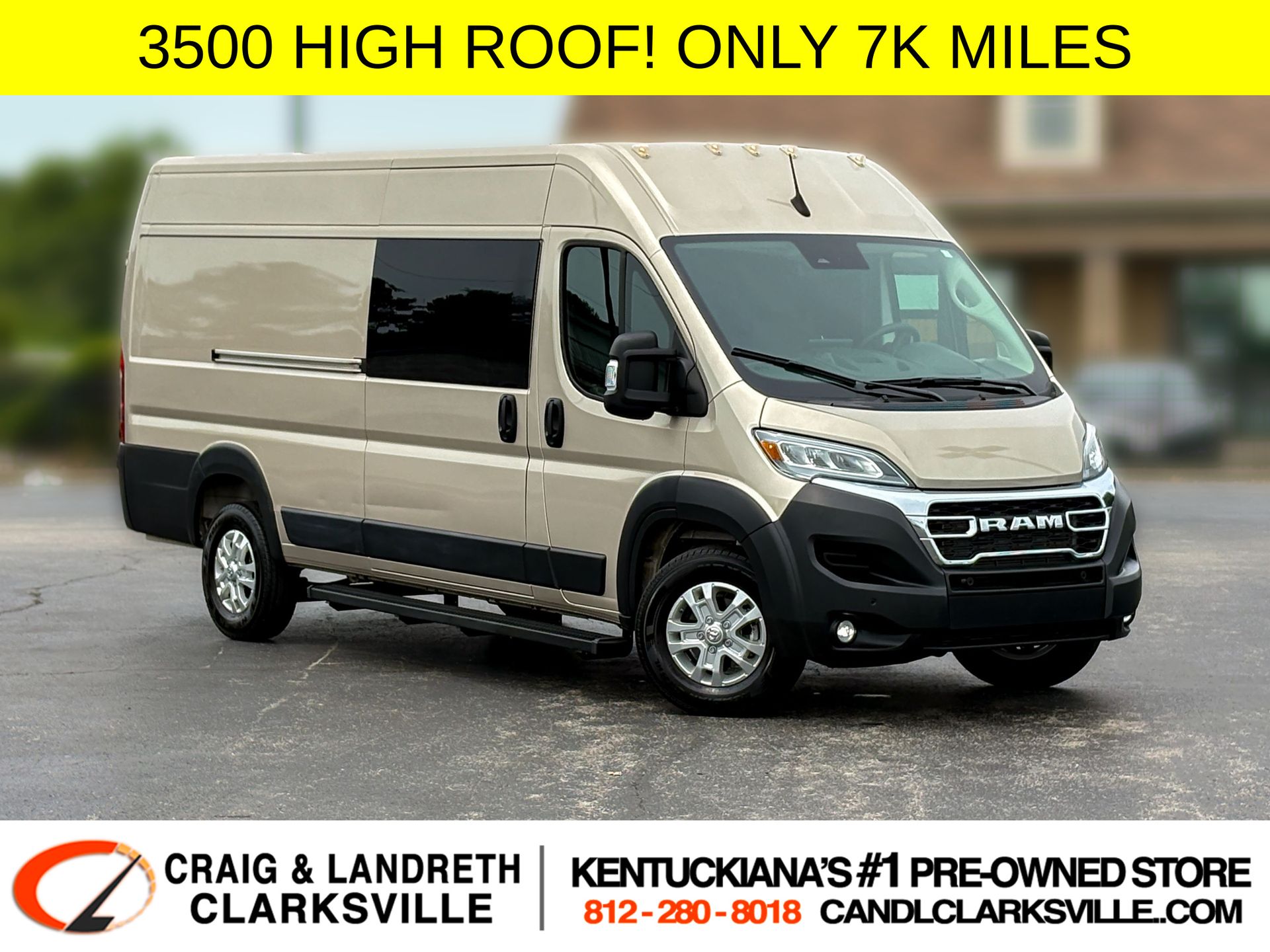 Sandstone Pearlcoat 2025 RAM ProMaster Van Front-Wheel Drive 9-Speed Automatic