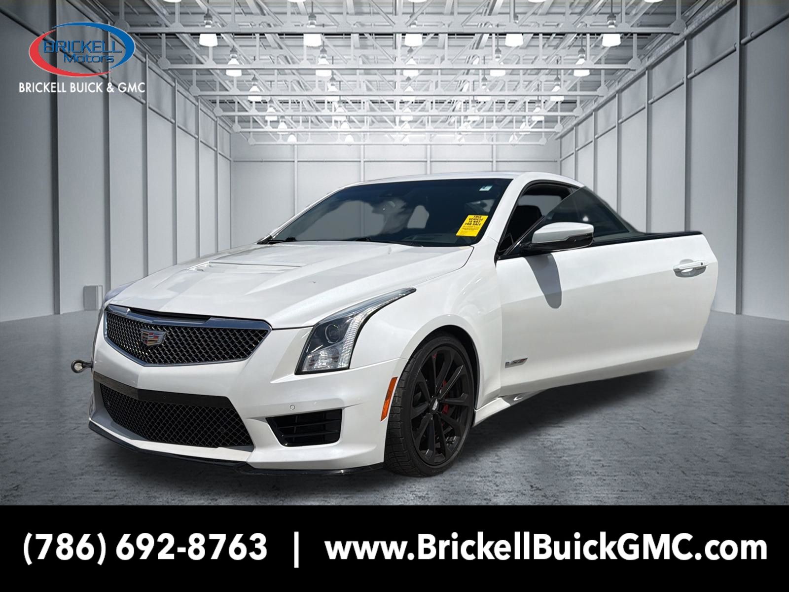 Crystal White Tricoat 2016 Cadillac ATS-V Coupe RWD Coupe Rear-Wheel Drive 8-Speed Automatic
