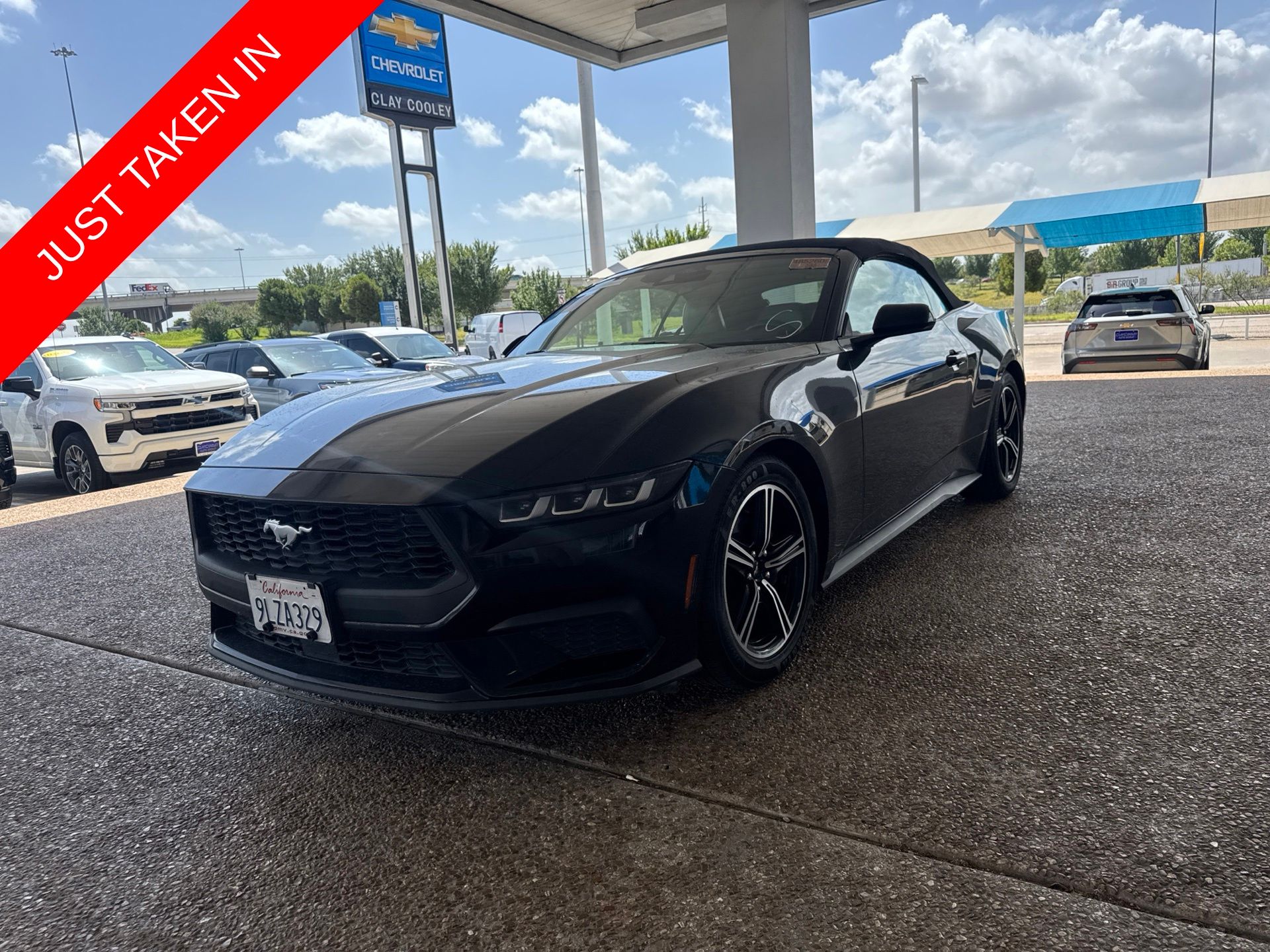 Shadow Black 2024 Ford Mustang Convertible Rear-Wheel Drive Automatic