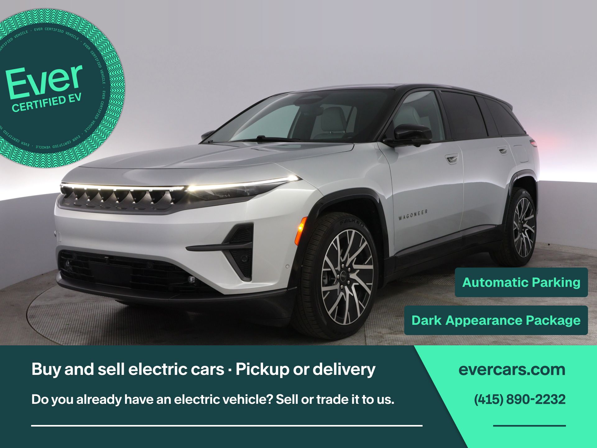 Silver Zynith Clearcoat 2025 Jeep Wagoneer S SUV / Crossover Four-Wheel Drive 1-Speed Automatic