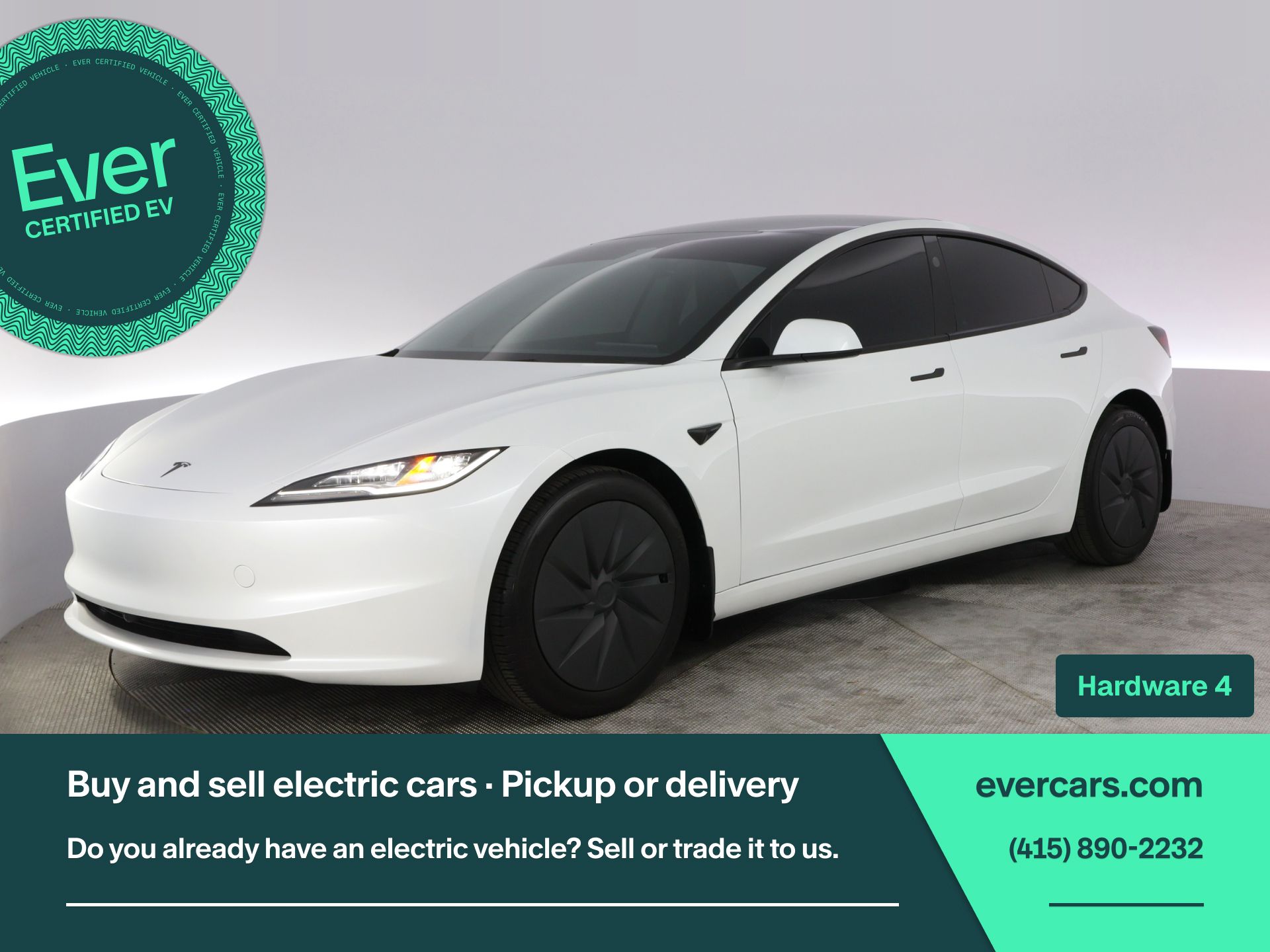 White 2026 Tesla Model 3 Premium RWD Sedan 1-Speed Automatic