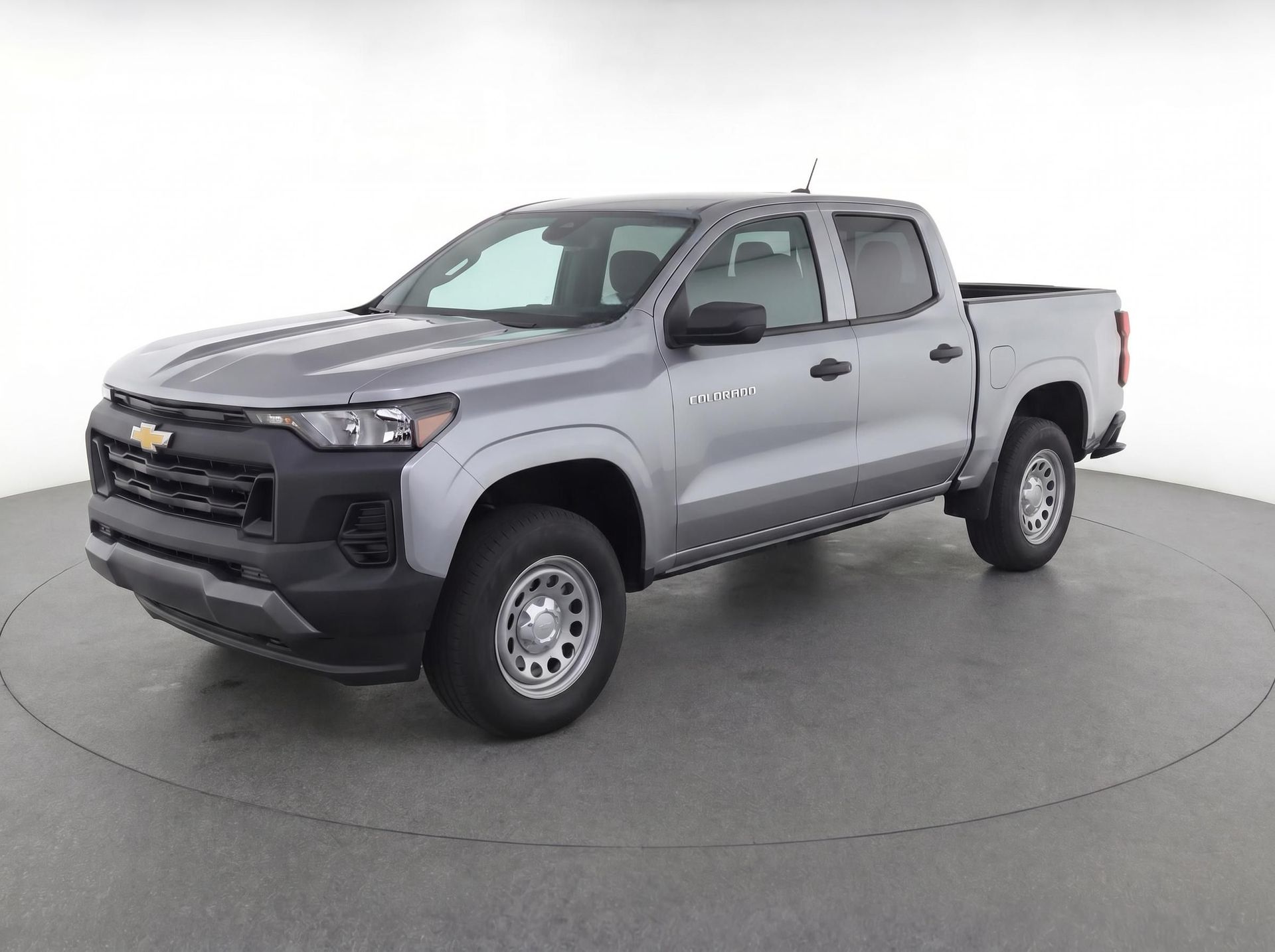 Sterling Gray Metallic 2024 Chevrolet Colorado Work Truck Crew Cab RWD Pickup Truck 4X2 8-Speed Automatic