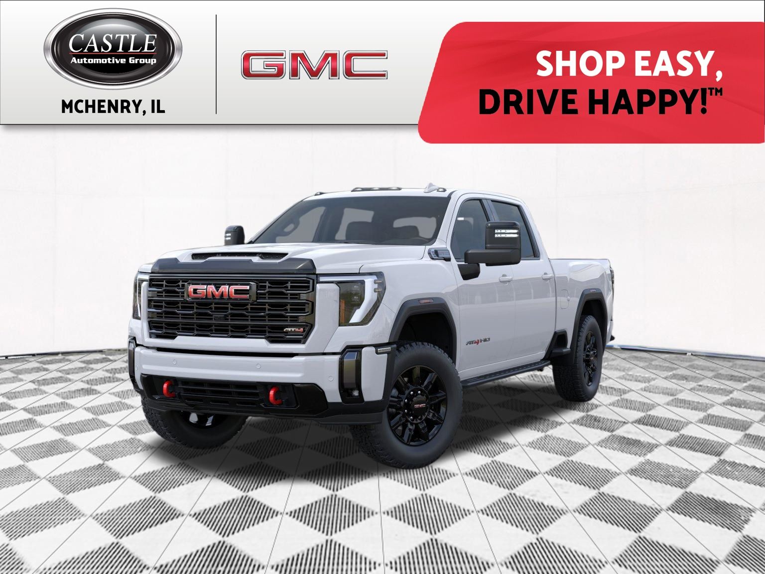 Summit White 2026 GMC Sierra 2500HD Pickup Truck Four-Wheel Drive Automatic