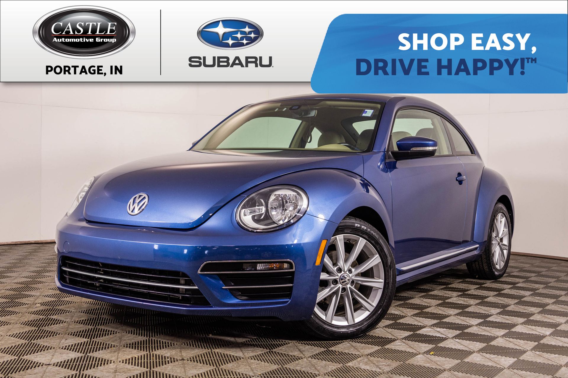 Blue Metallic 2017 Volkswagen Beetle 1.8T SE Hatchback Front-Wheel Drive 6-Speed Automatic