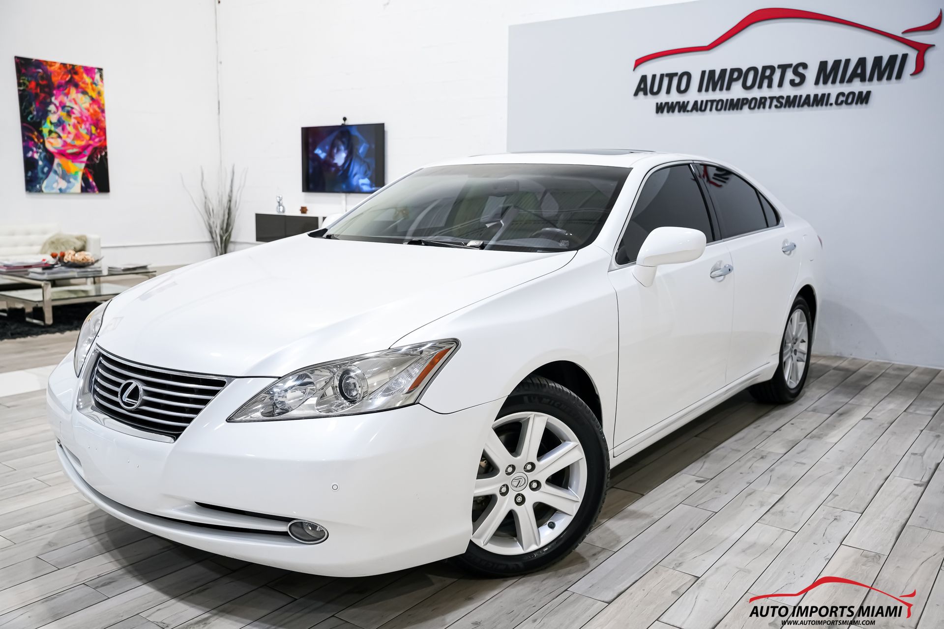White 2009 Lexus ES 350 FWD Sedan Front-Wheel Drive 6-Speed Automatic