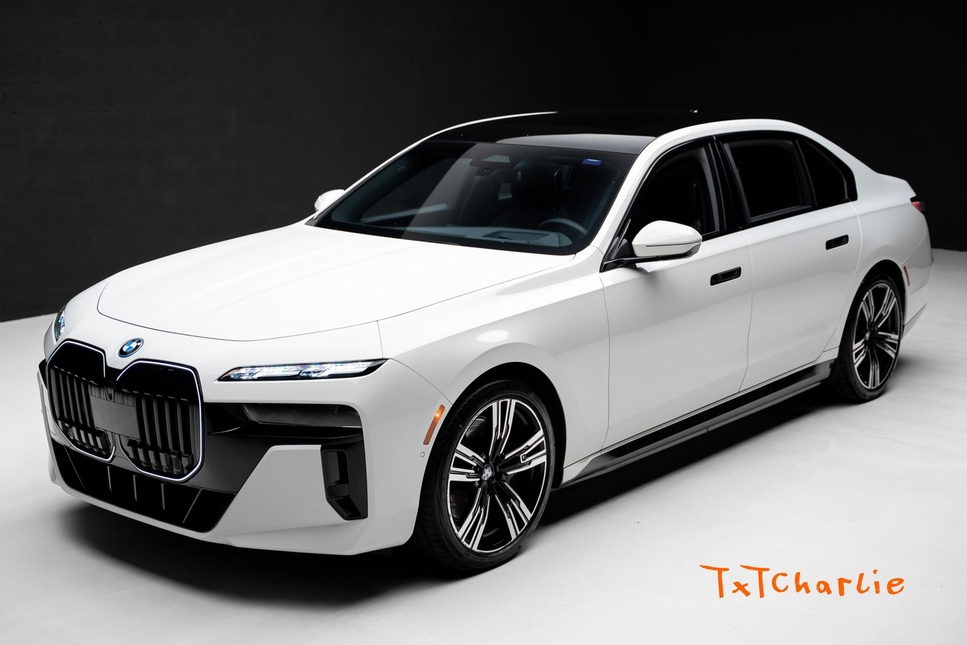 Alpine White 2024 BMW i7 eDrive50 RWD Sedan Rear-Wheel Drive Automatic