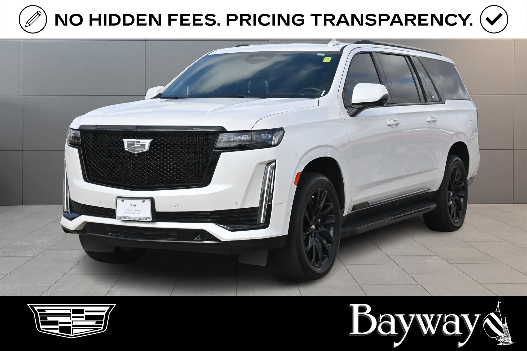 Crystal White Tricoat 2022 Cadillac Escalade ESV Sport Platinum RWD SUV / Crossover Rear-Wheel Drive