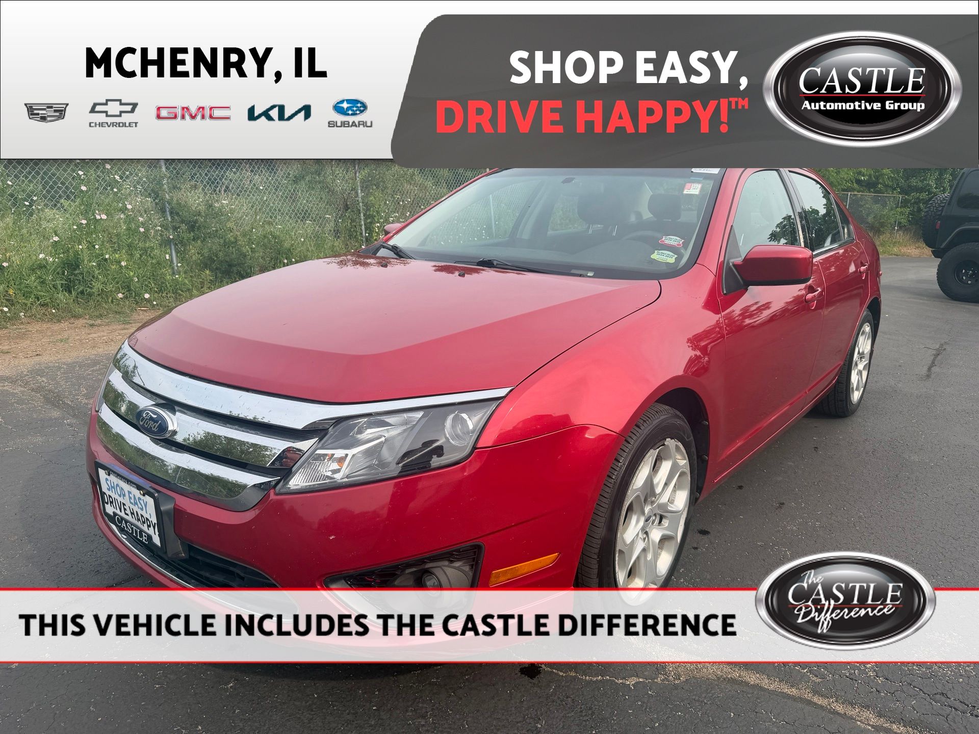 Red Candy Metallic Tinted 2011 Ford Fusion Sedan Front-Wheel Drive 6-Speed Automatic