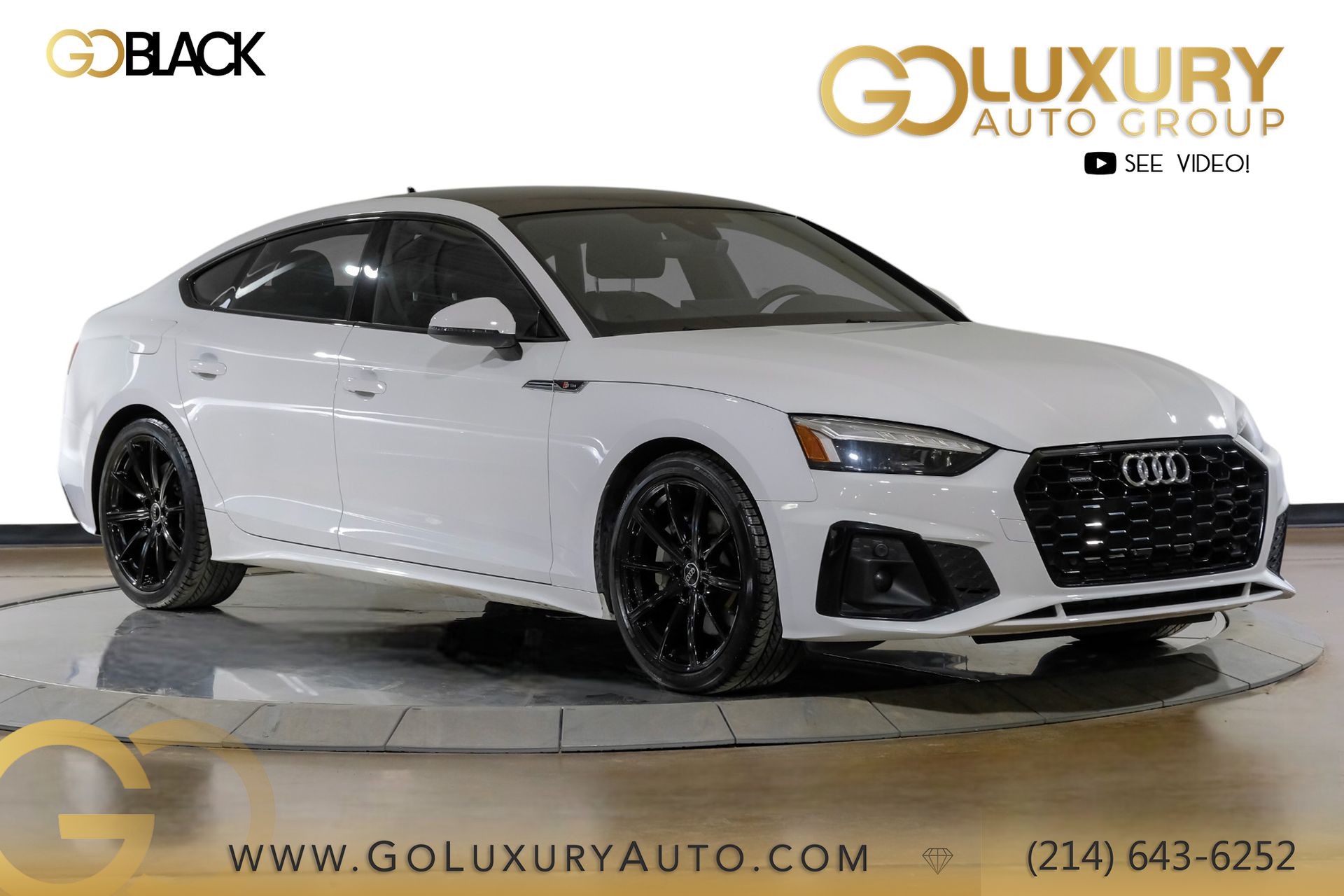 White 2025 Audi A5 Sportback quattro Premium S Line 45 TFSI Sedan All-Wheel Drive 7-Speed Automatic