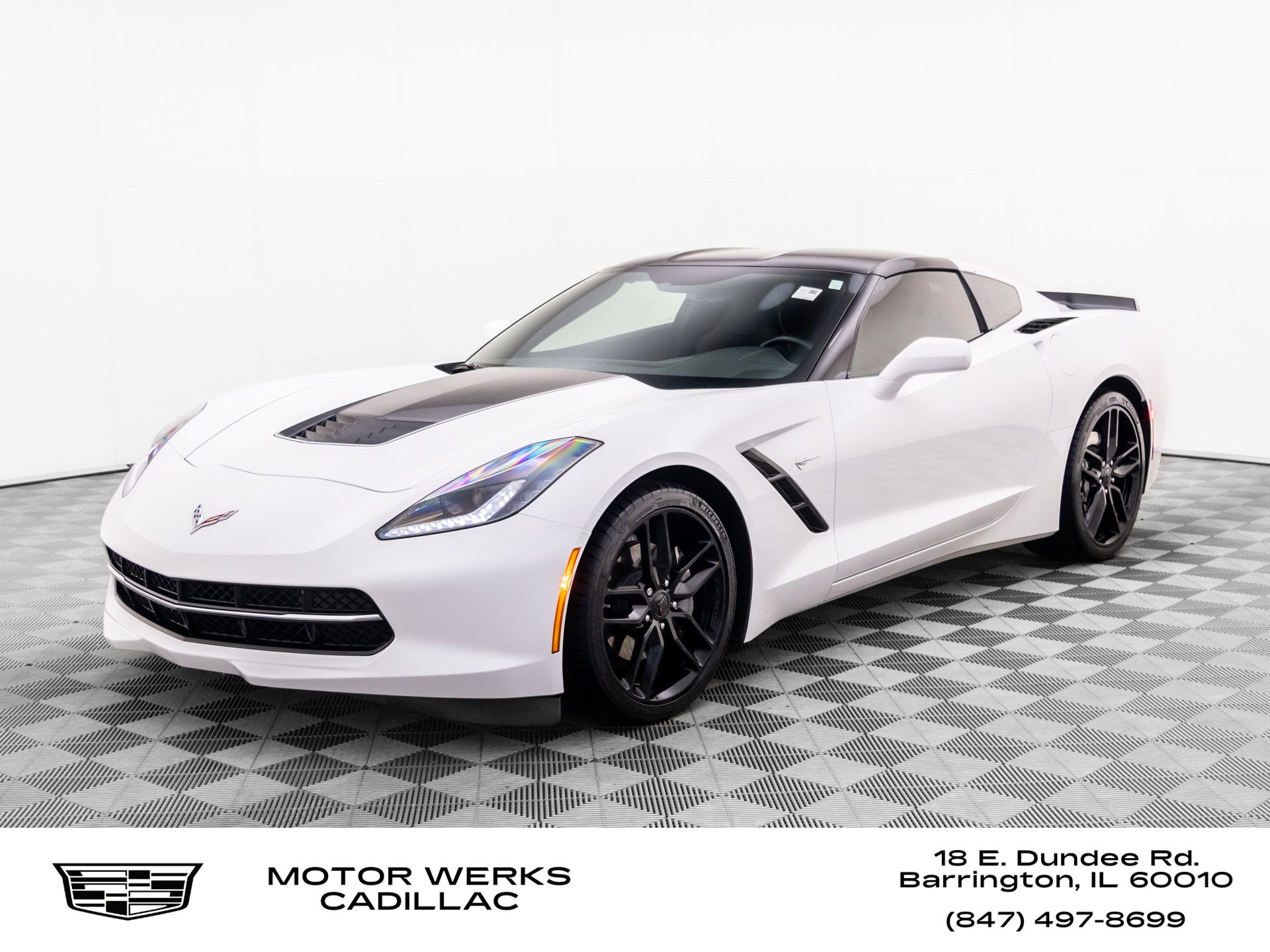 Arctic White 2019 Chevrolet Corvette Stingray 1LT Coupe RWD Coupe Rear-Wheel Drive 8-Speed Automatic