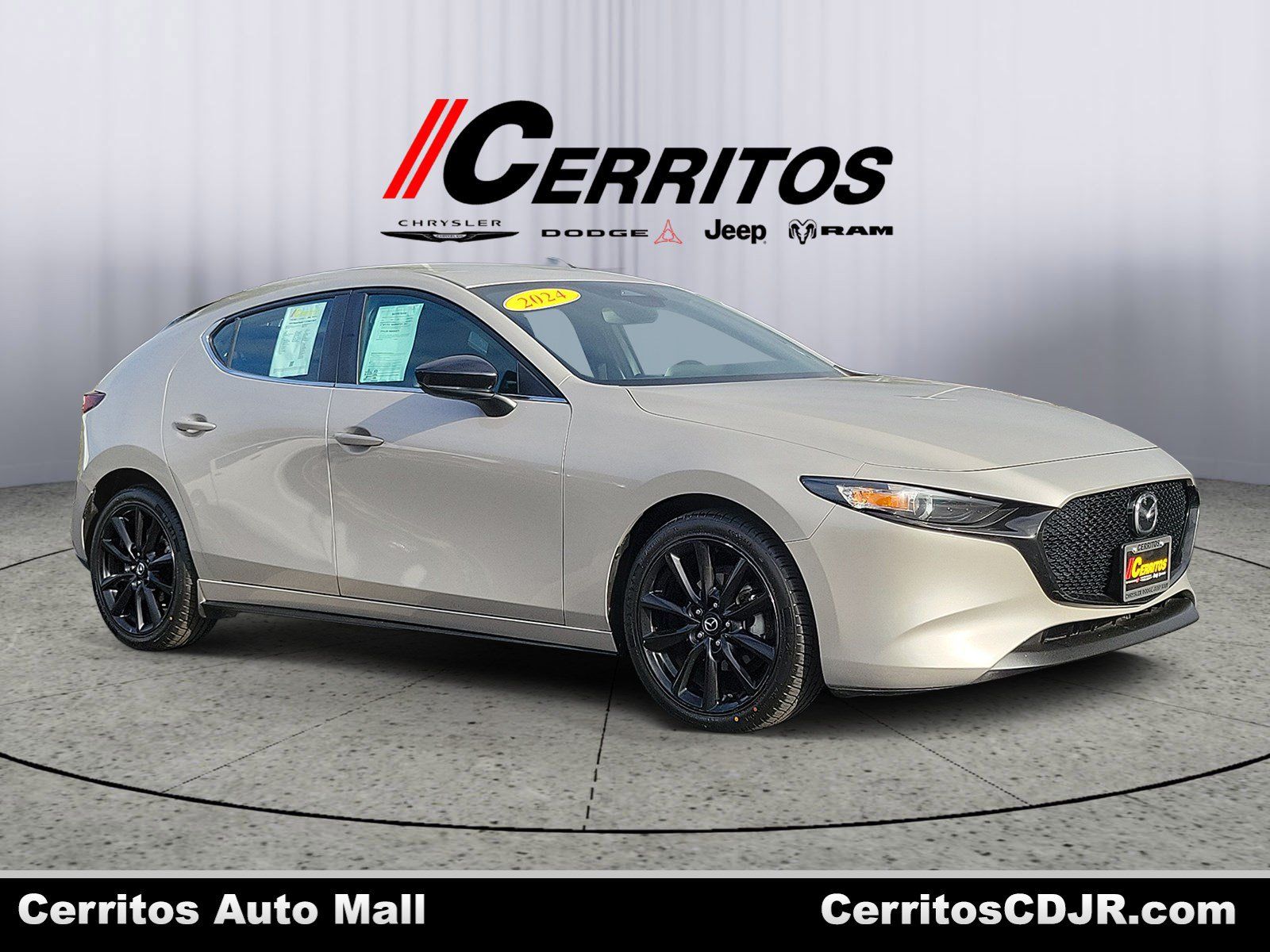 Gray (Platinum Quartz Metallic) 2024 Mazda MAZDA3 Hatchback Front-Wheel Drive 6-Speed Automatic