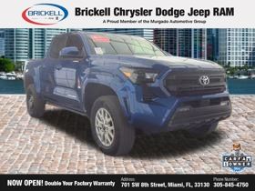 Blue 2025 Toyota Tacoma SR5 Double Cab 4WD Pickup Truck Four-Wheel Drive 8-Speed Automatic