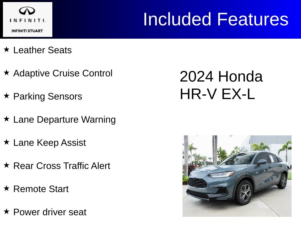 used 2024 Honda HR-V car, priced at $25,700