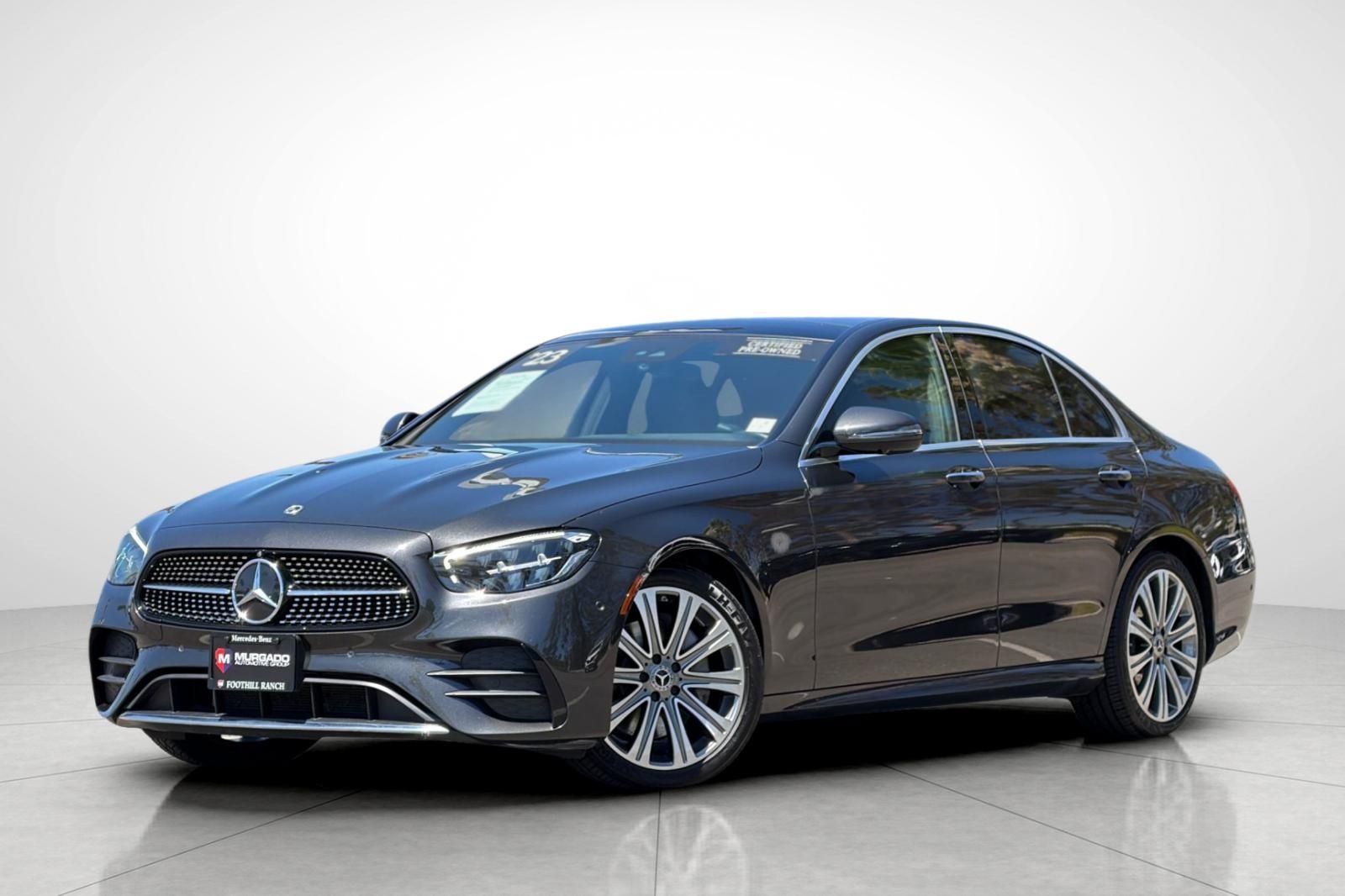 Graphite Gray Metallic 2023 Mercedes-Benz E-Class Sedan Rear-Wheel Drive 9-Speed Automatic