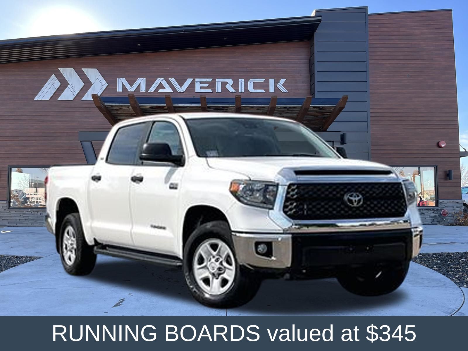 Super White 2021 Toyota Tundra Pickup Truck Four-Wheel Drive Automatic