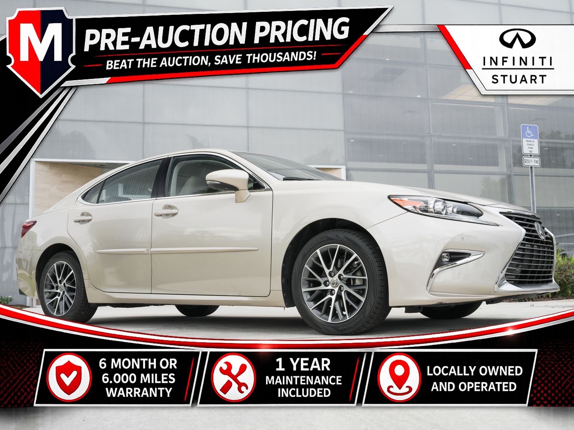 Satin Cashmere Metallic 2018 Lexus ES Sedan Front-Wheel Drive 6-Speed Automatic