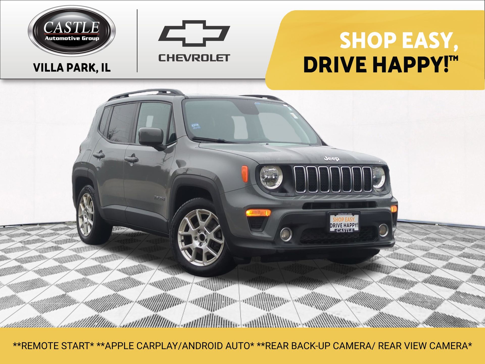 Sting-Gray Clearcoat 2020 Jeep Renegade Latitude FWD SUV / Crossover Front-Wheel Drive 9-Speed Automatic
