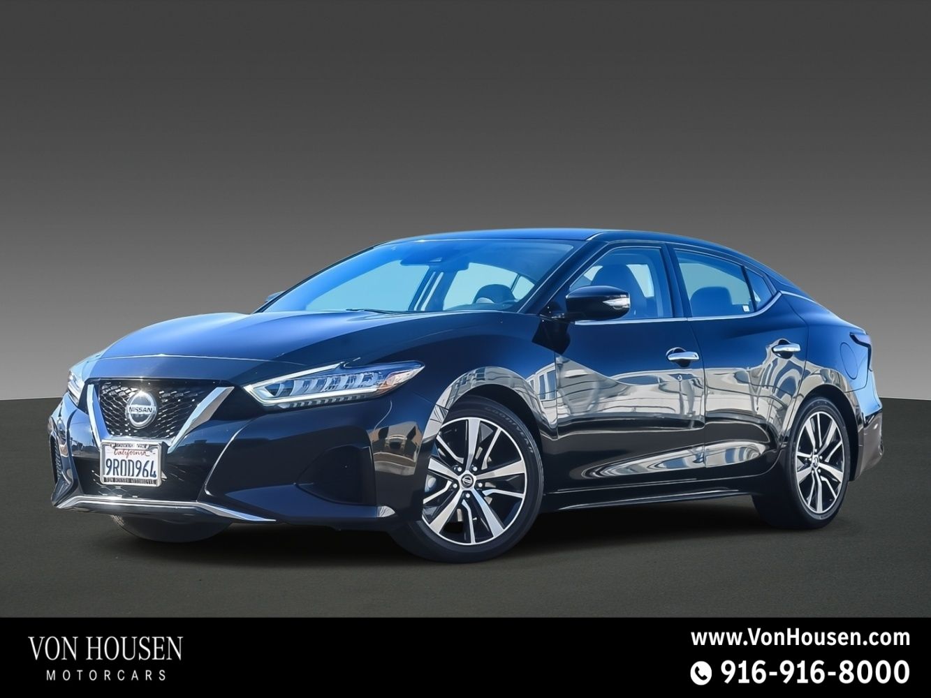 Super Black 2021 Nissan Maxima SV FWD Sedan Front-Wheel Drive Continuously Variable Transmission