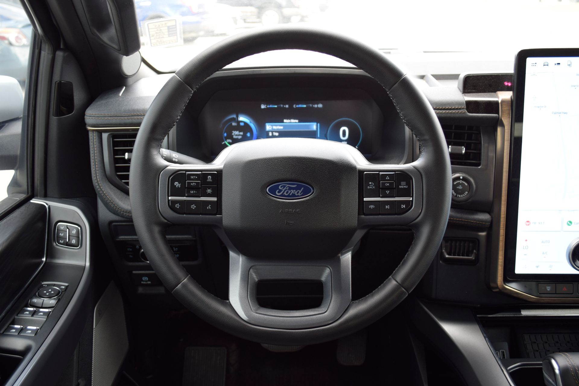 2025 Ford F-150 Lightning Lariat White at DeMontrond Ford