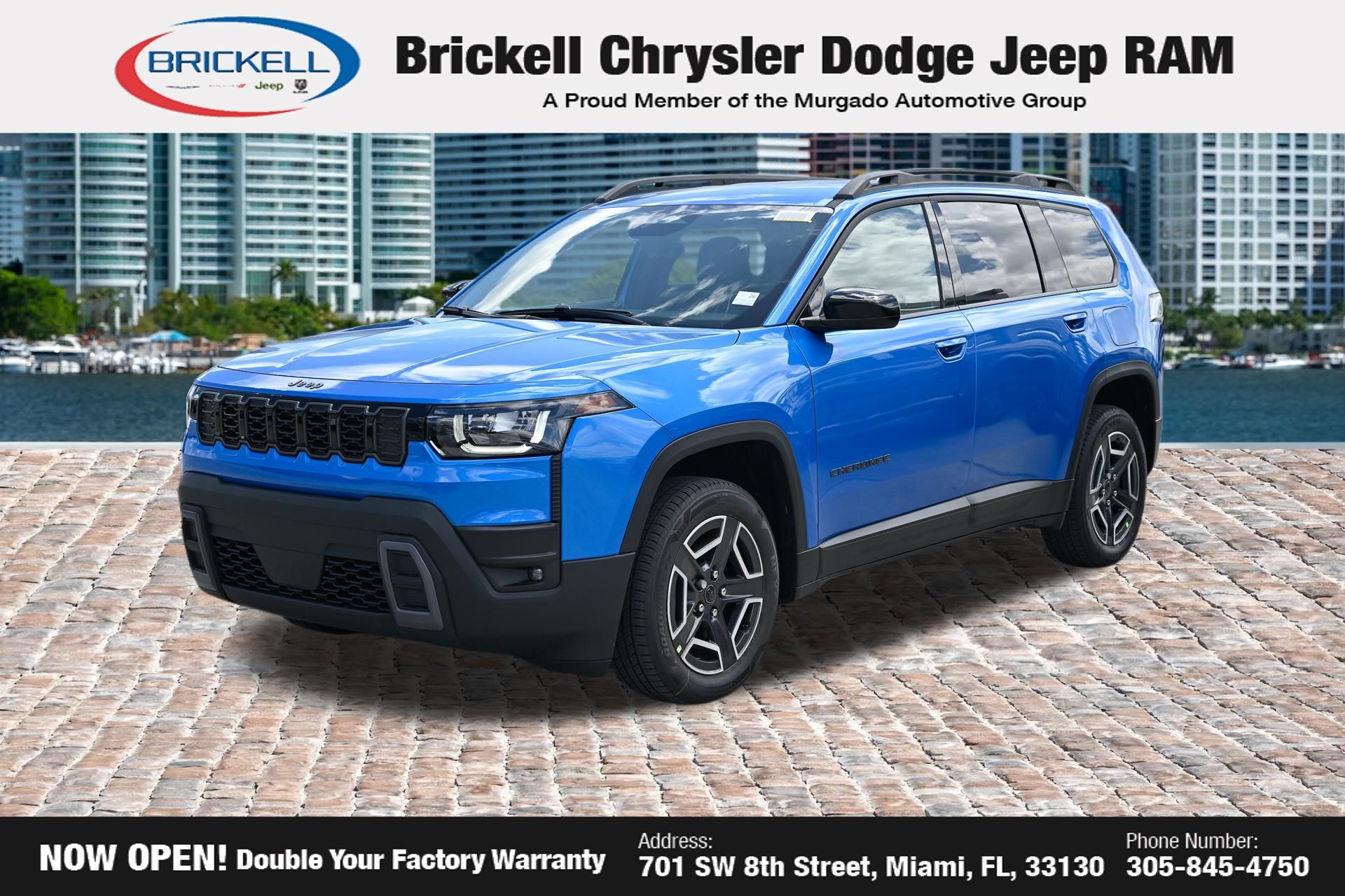 Hydro Blue Pearlcoat 2026 Jeep Cherokee SUV / Crossover Four-Wheel Drive Continuously Variable Transmission