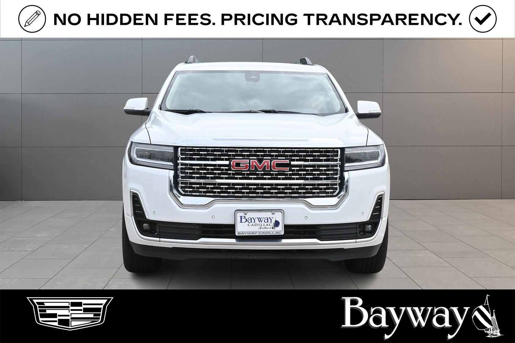 2023 GMC Acadia Denali White at DeMontrond Auto Country