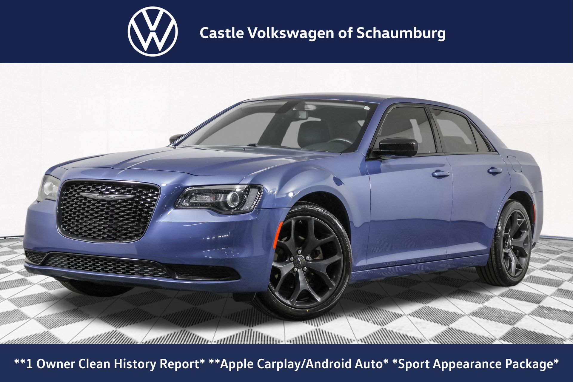 Blue (Frostbite) 2022 Chrysler 300 Sedan Rear-Wheel Drive 8-Speed Automatic