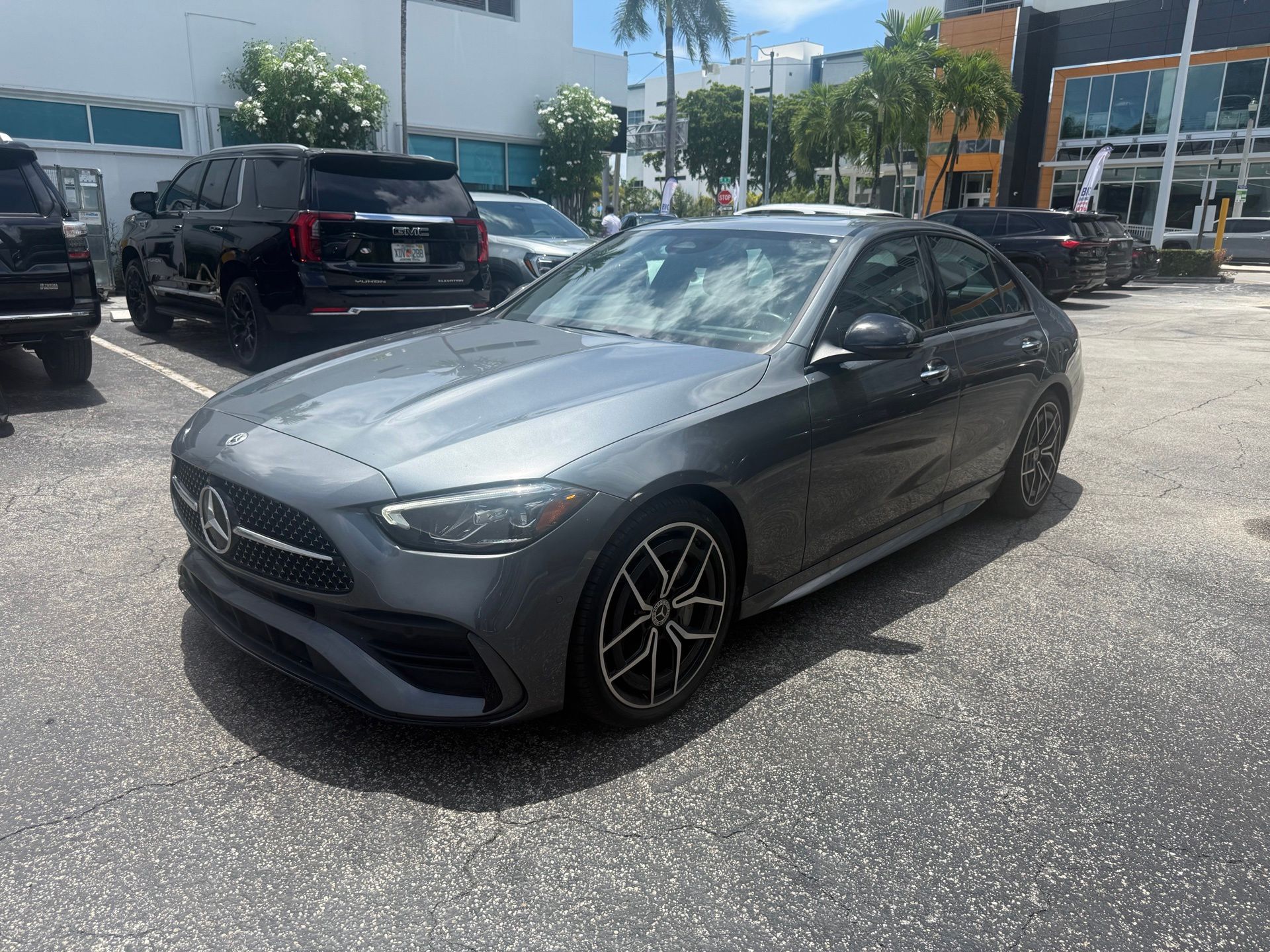 Selenite Gray Metallic 2024 Mercedes-Benz C-Class Sedan Rear-Wheel Drive 9-Speed Automatic