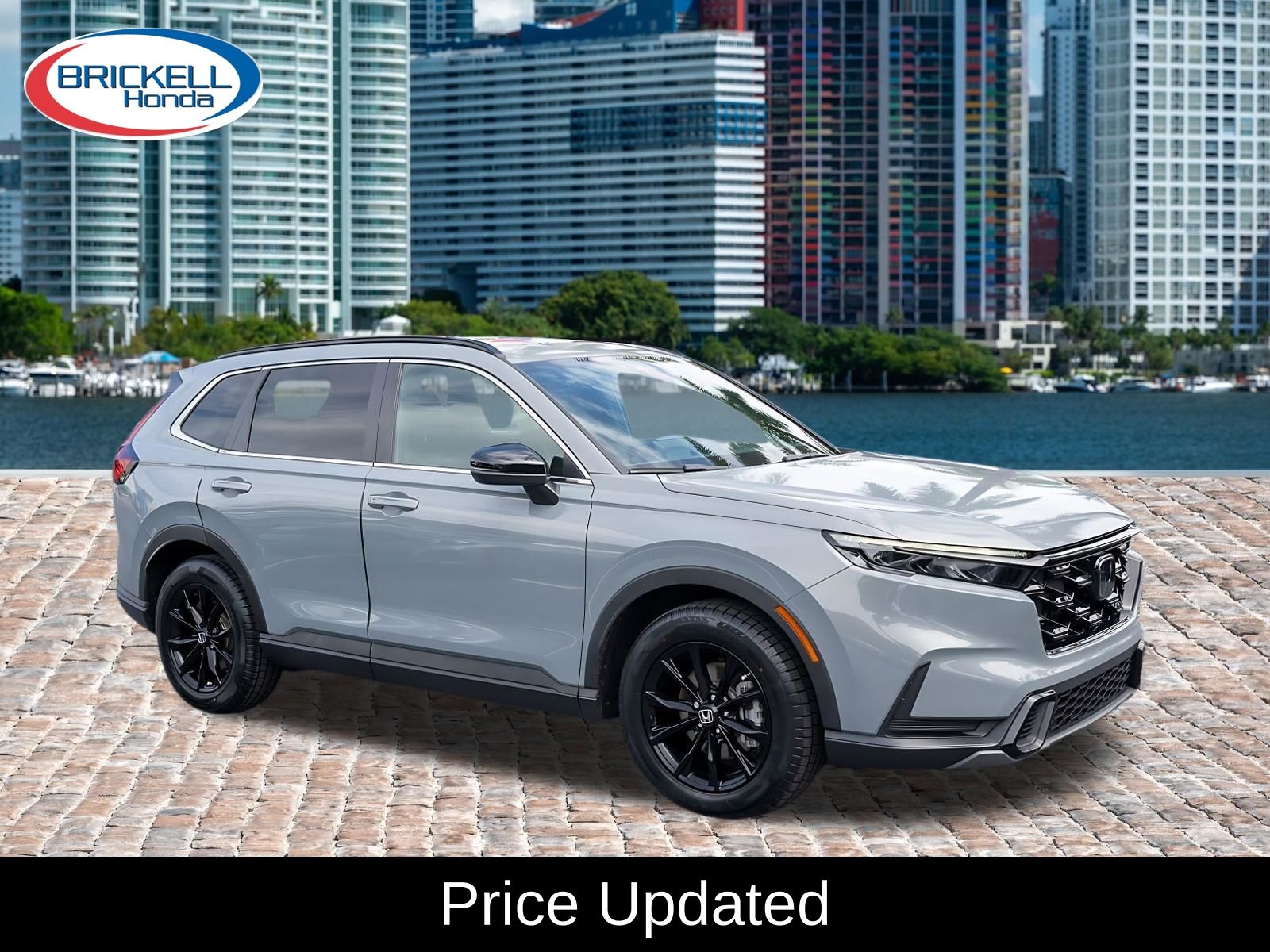 Urban Gray Pearl 2023 Honda CR-V Hybrid SUV / Crossover Front-Wheel Drive Continuously Variable Transmission