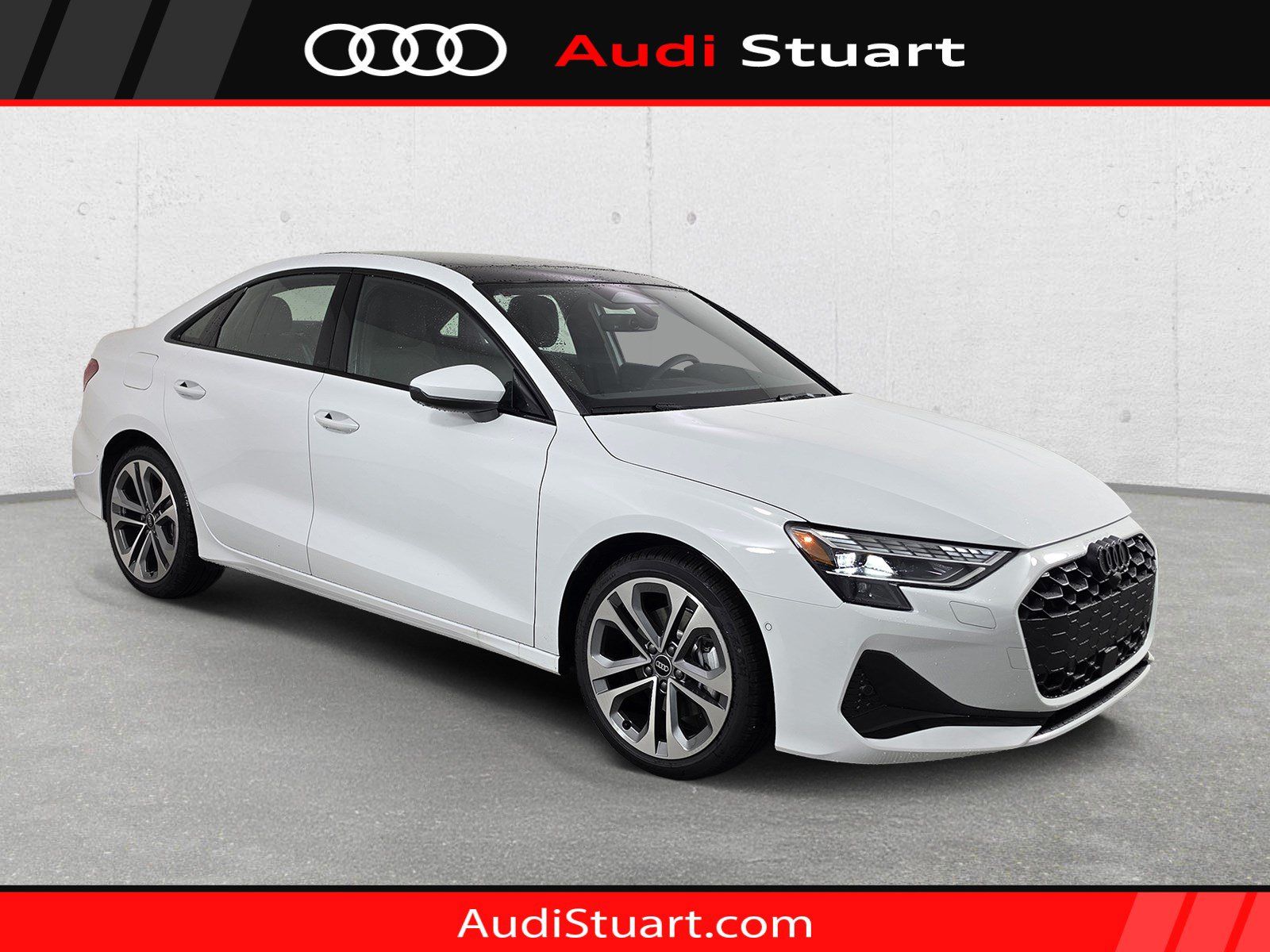 Glacier White Metallic 2026 Audi A3 Sedan All-Wheel Drive 7-Speed Automatic